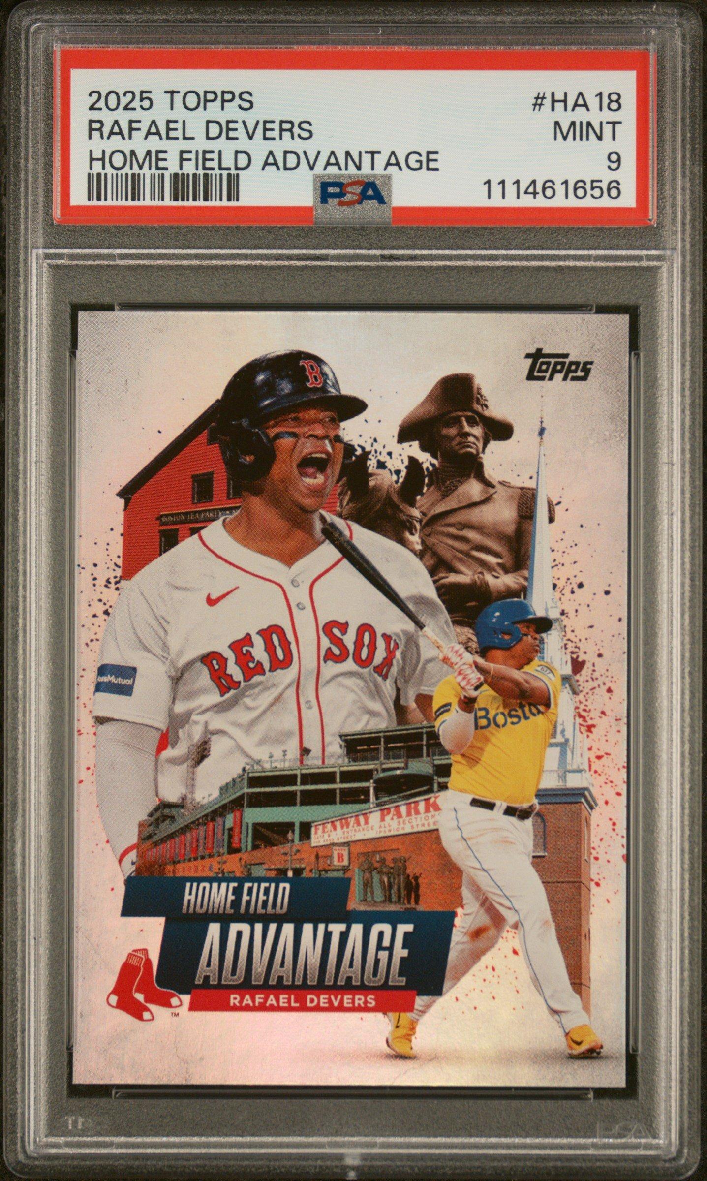 2025 Topps Home Field Advantage Ha18 Rafael Devers PSA 9