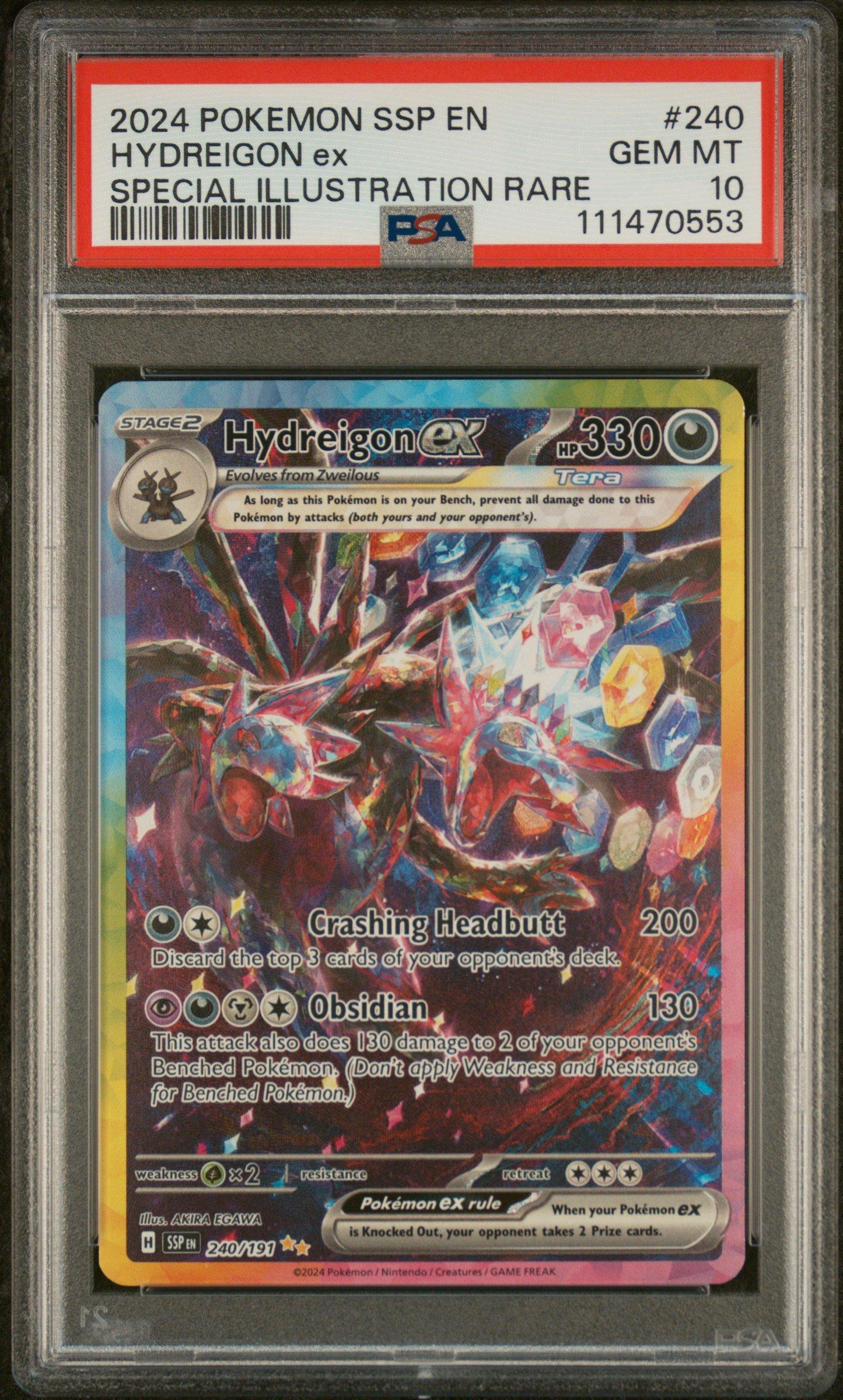 2024 Pokemon Ssp En-surging Sparks 240 Hydreigon Ex Special