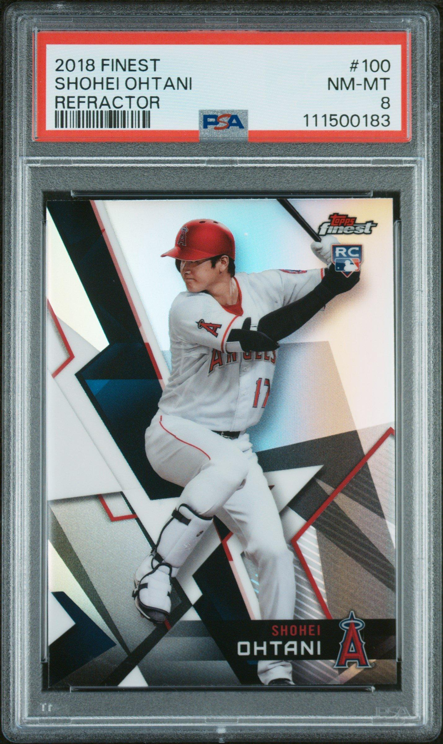 2018 Finest 100 Shohei Ohtani Refractor PSA 8