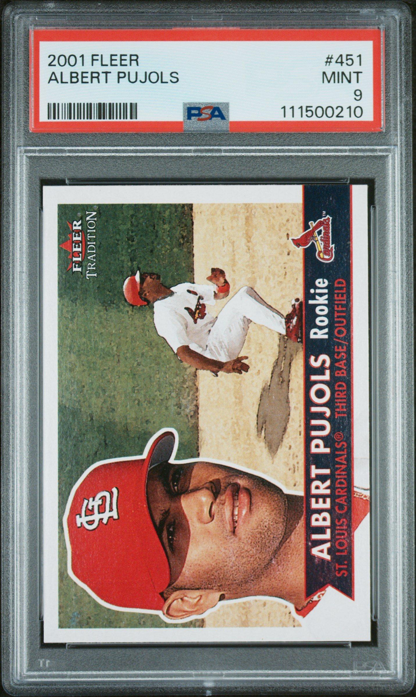 2001 Fleer 451 Albert Pujols PSA 9