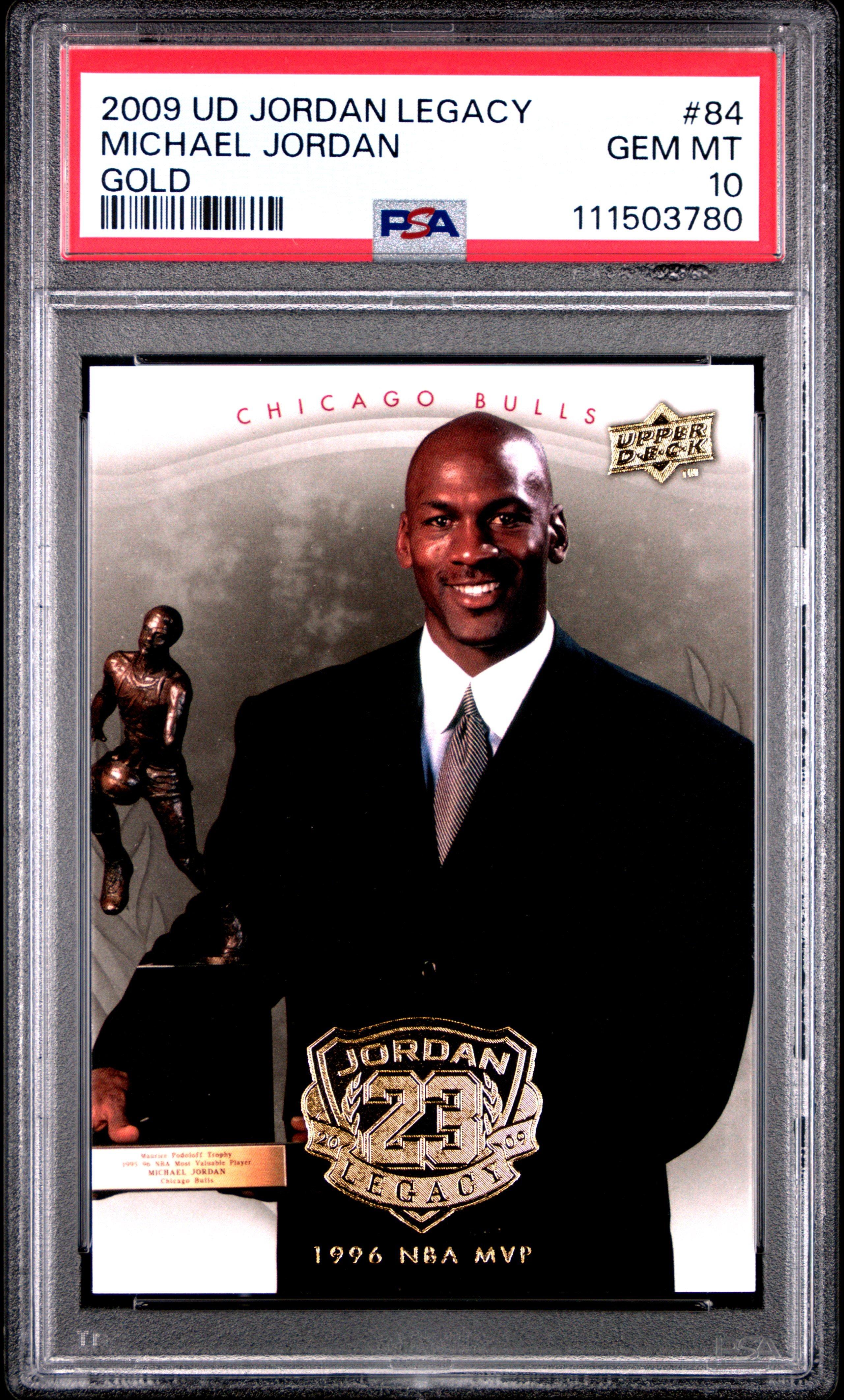 2009 Upper Deck Jordan Legacy Gold 84 Michael Jordan PSA 10 Graded