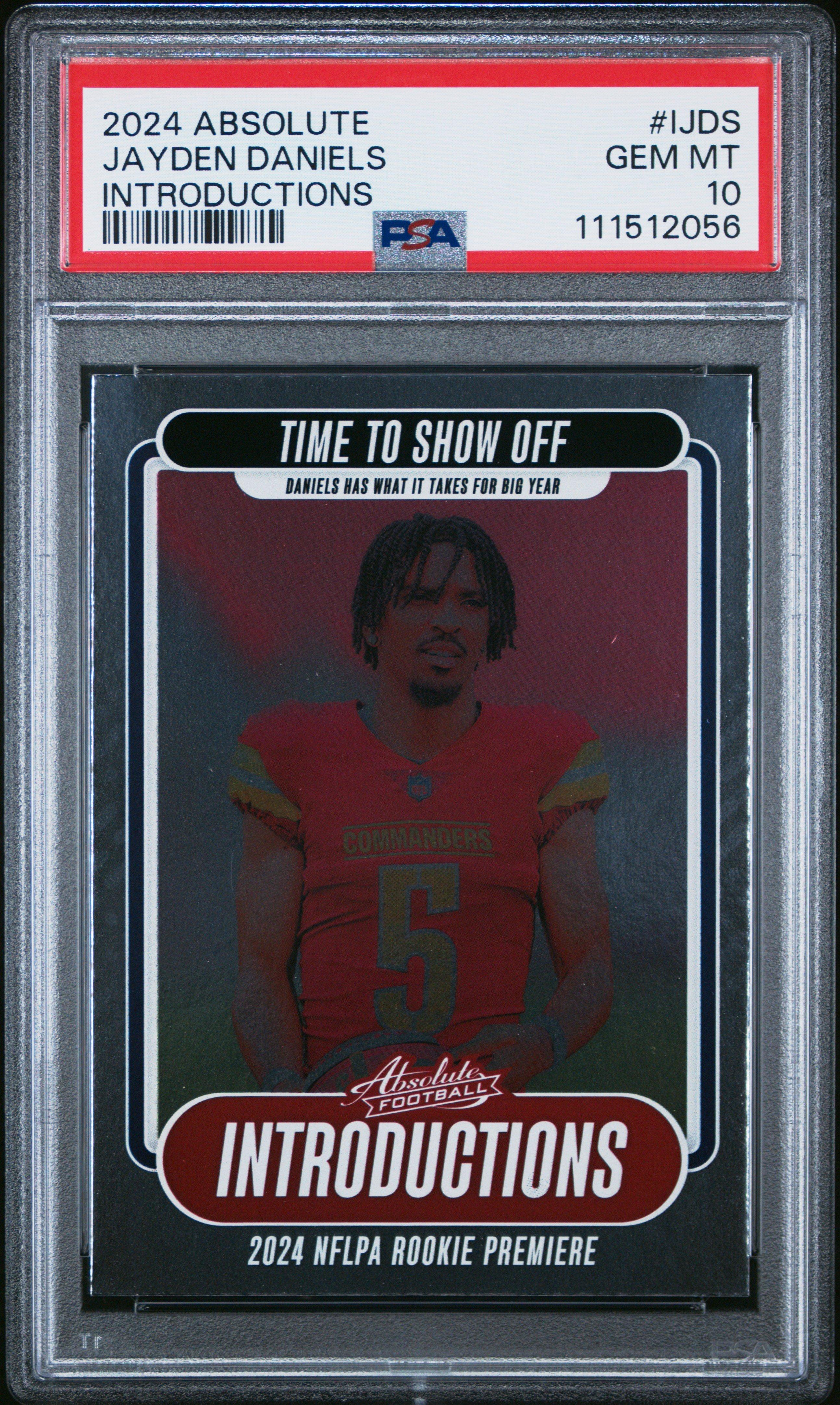 2024 Panini Absolute Introductions Ijds Jayden Daniels PSA 10