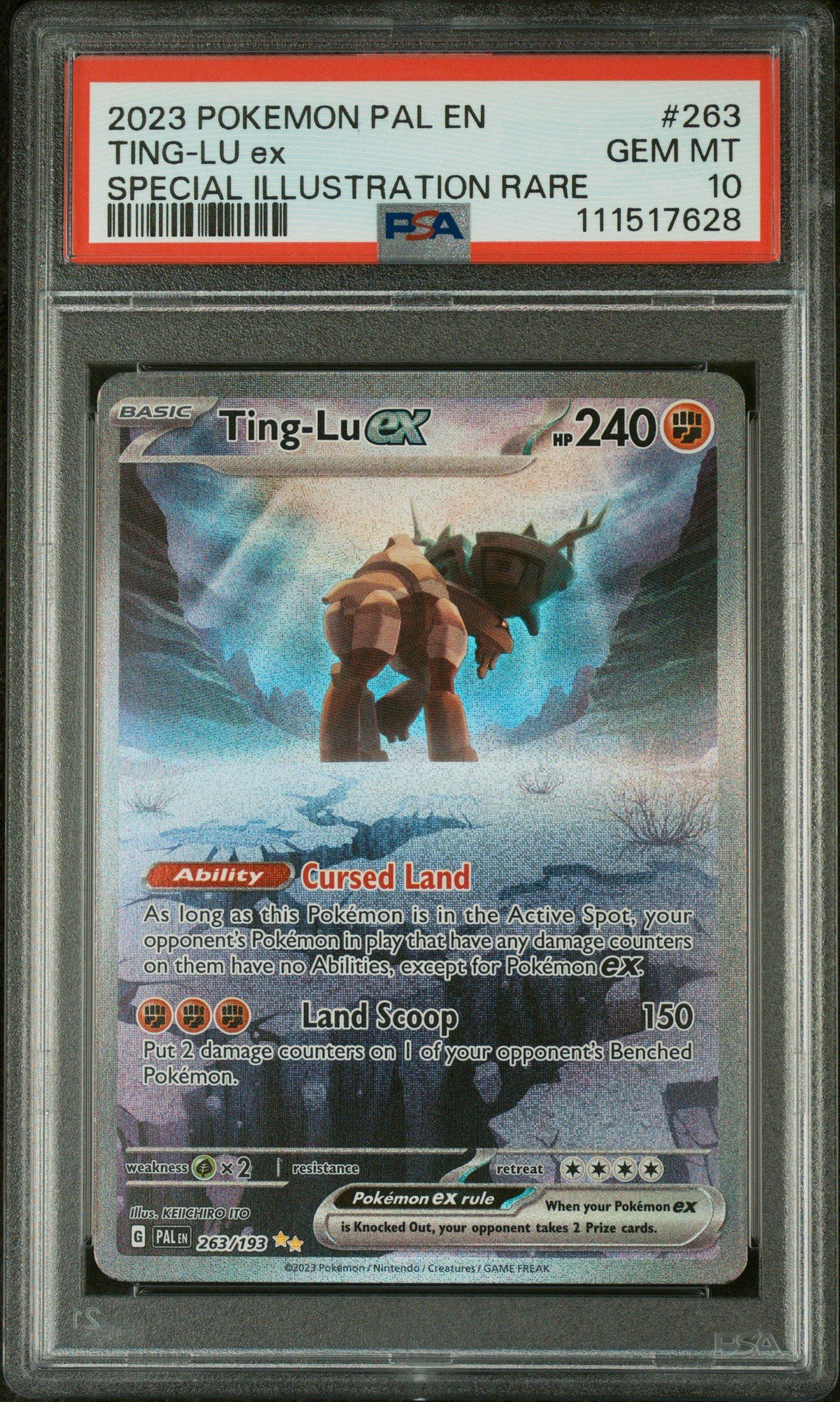 2023 Pokemon Pal En-paldea Evolved 263 Ting-lu Ex Special Illustration Rare PSA