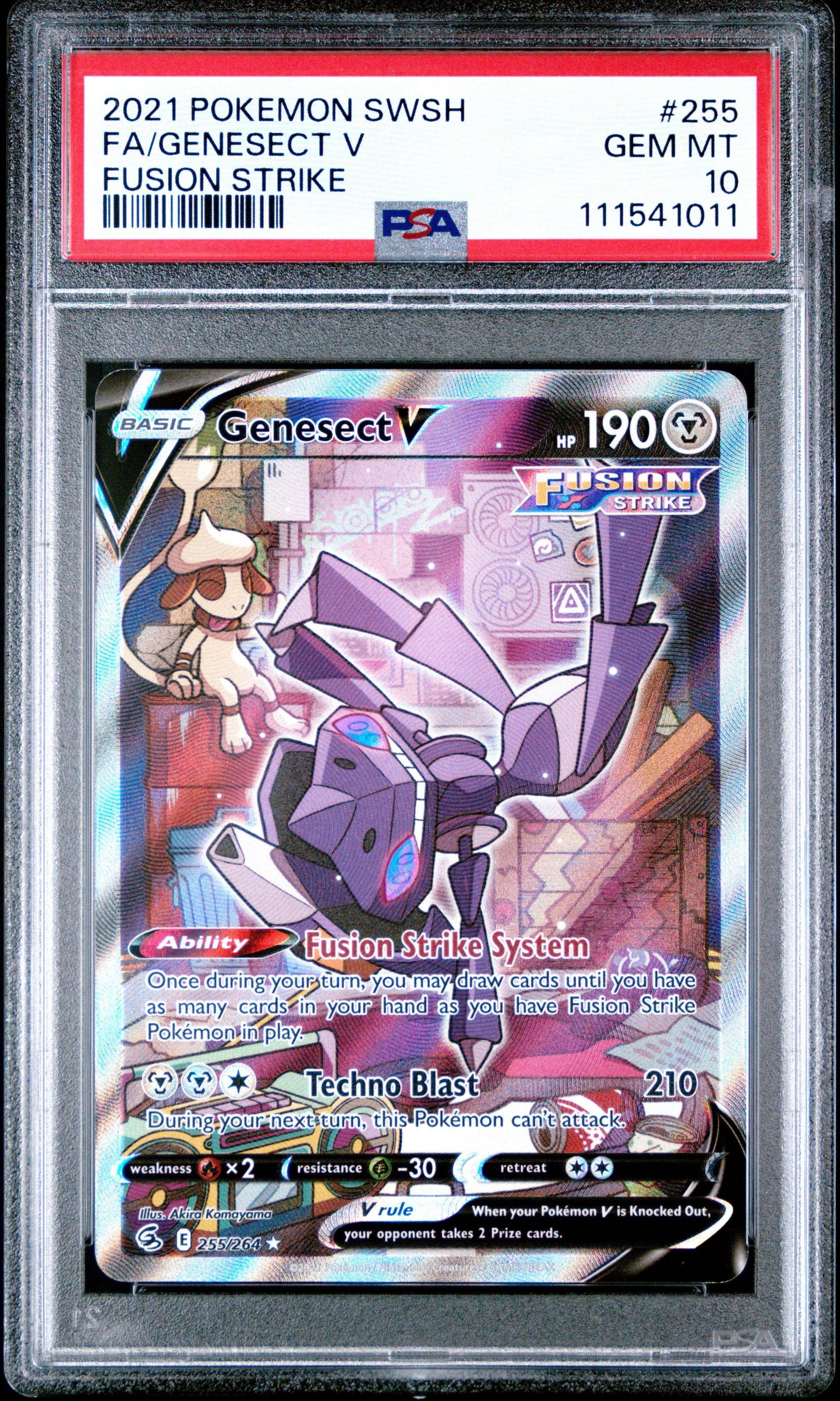 2021 Pokemon Sword & Shield Fusion Strike 255 Full Art/genesect V