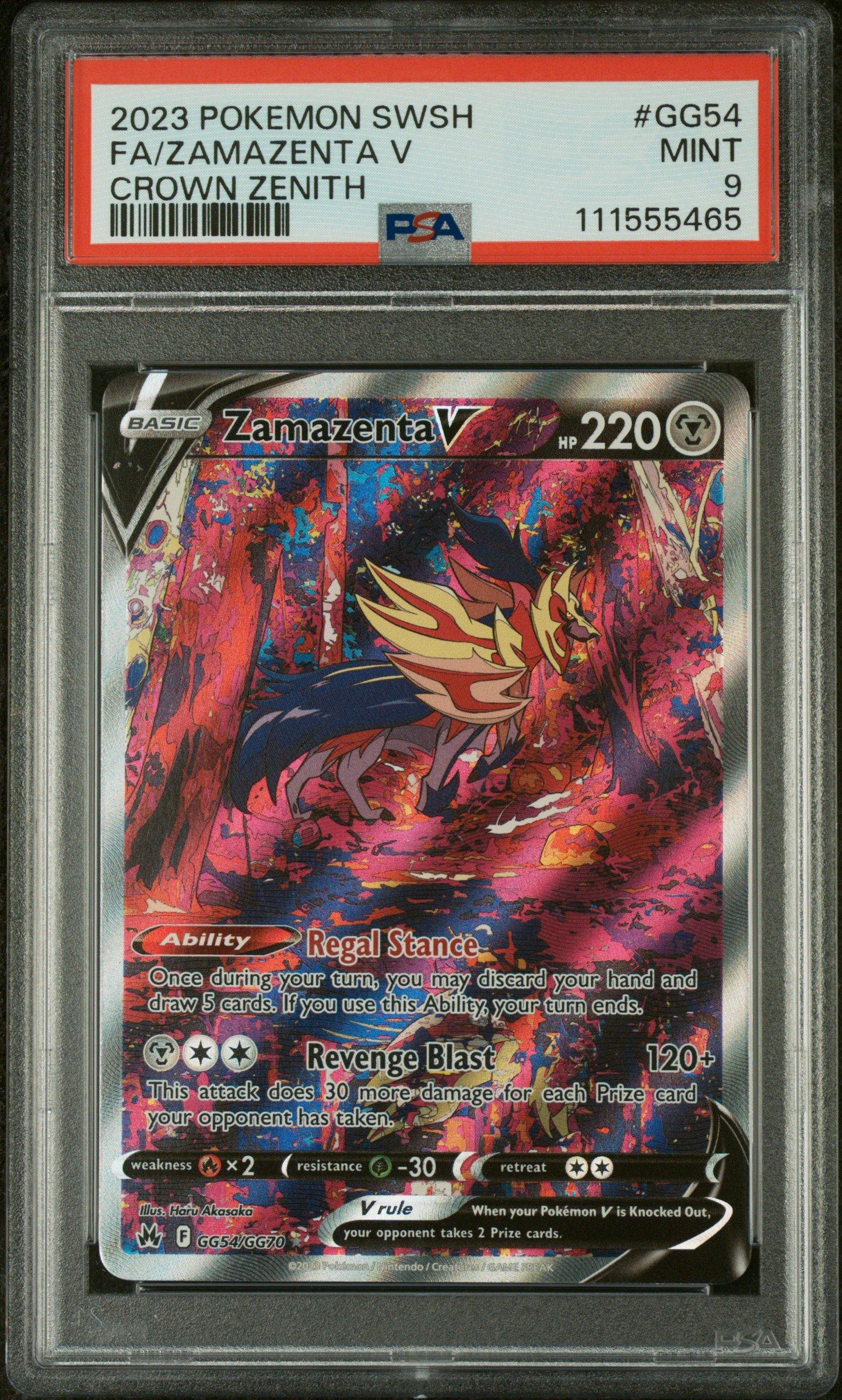 2023 Pokemon Sword And Shield Crown Zenith Gg54 Full Art/zamazenta