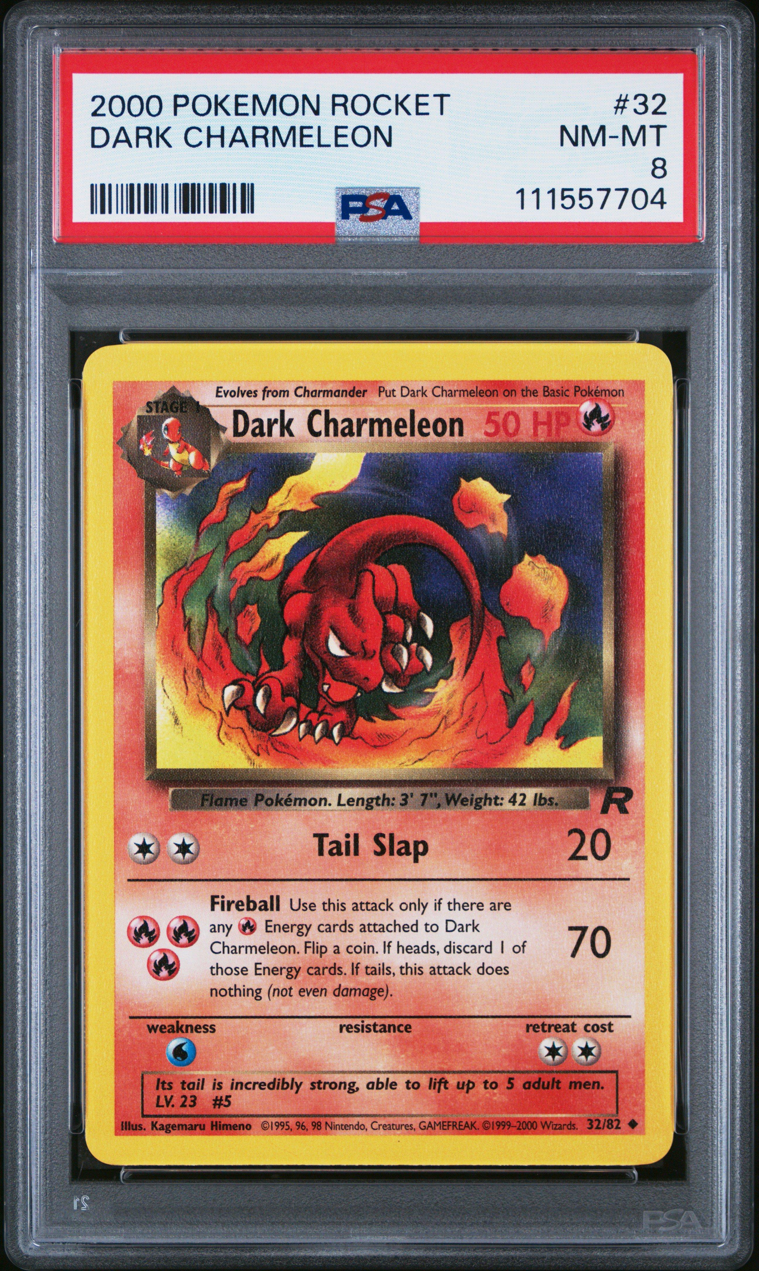 2000 Pokemon Rocket 32 Dark Charmeleon PSA