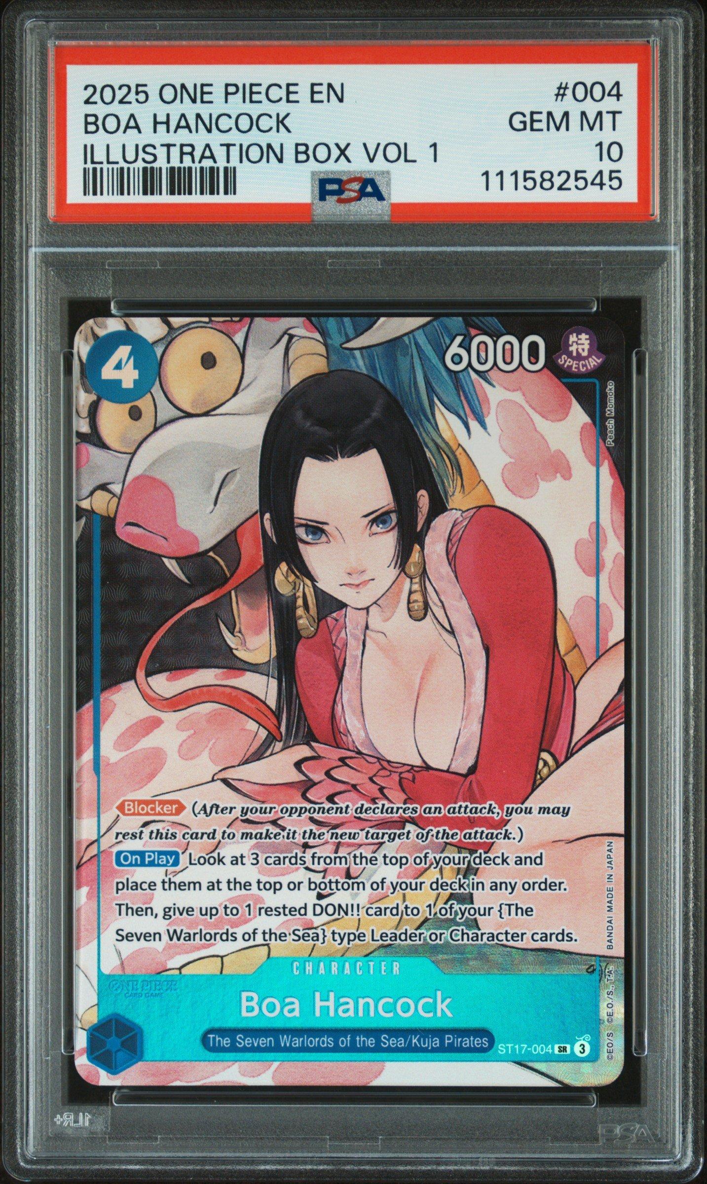 2025 One Piece Promos 004 Boa Hancock Illustration Box Vol 1 PSA