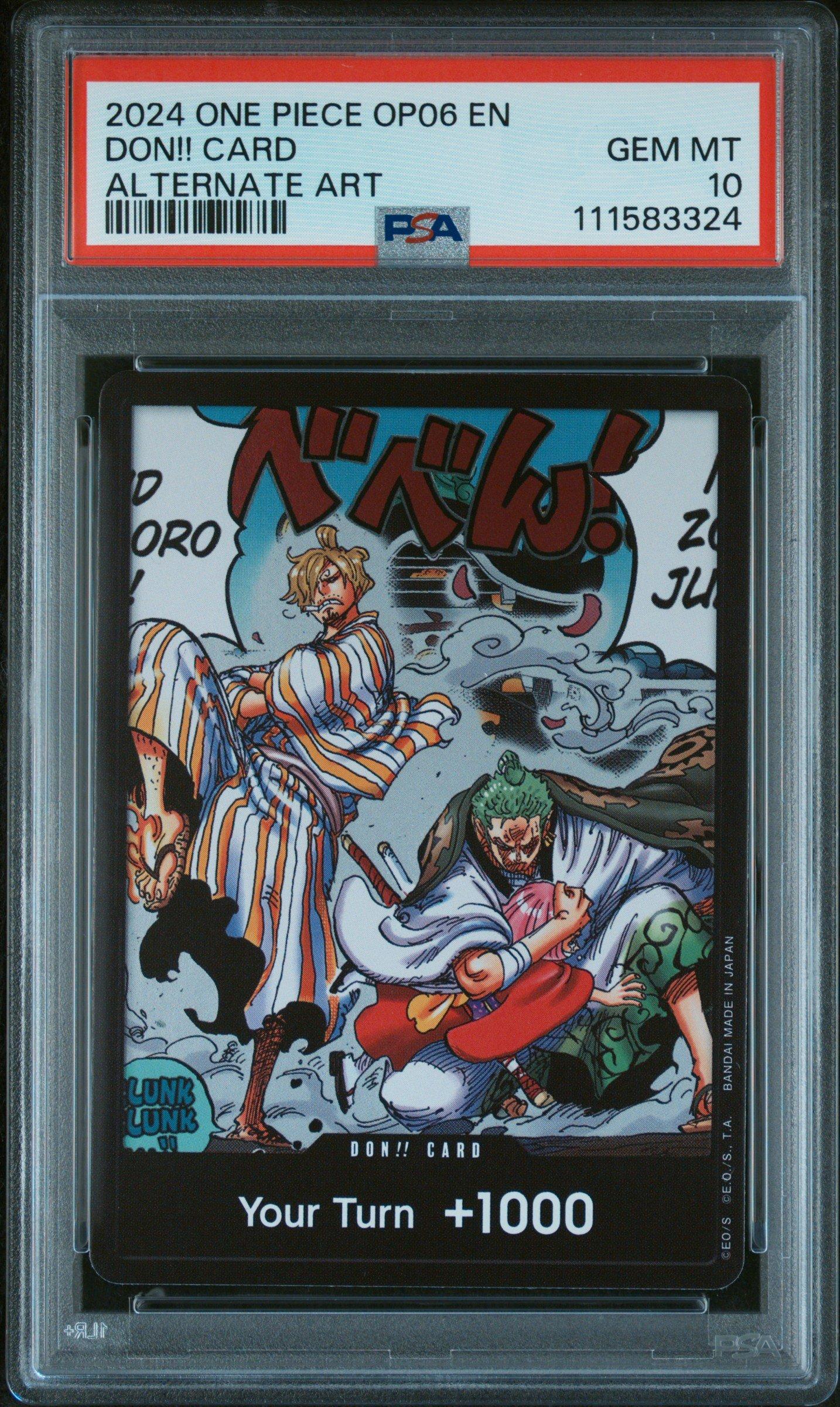 2024 One Piece Op06-wings Of The Captain Don!! Card Alternate Art