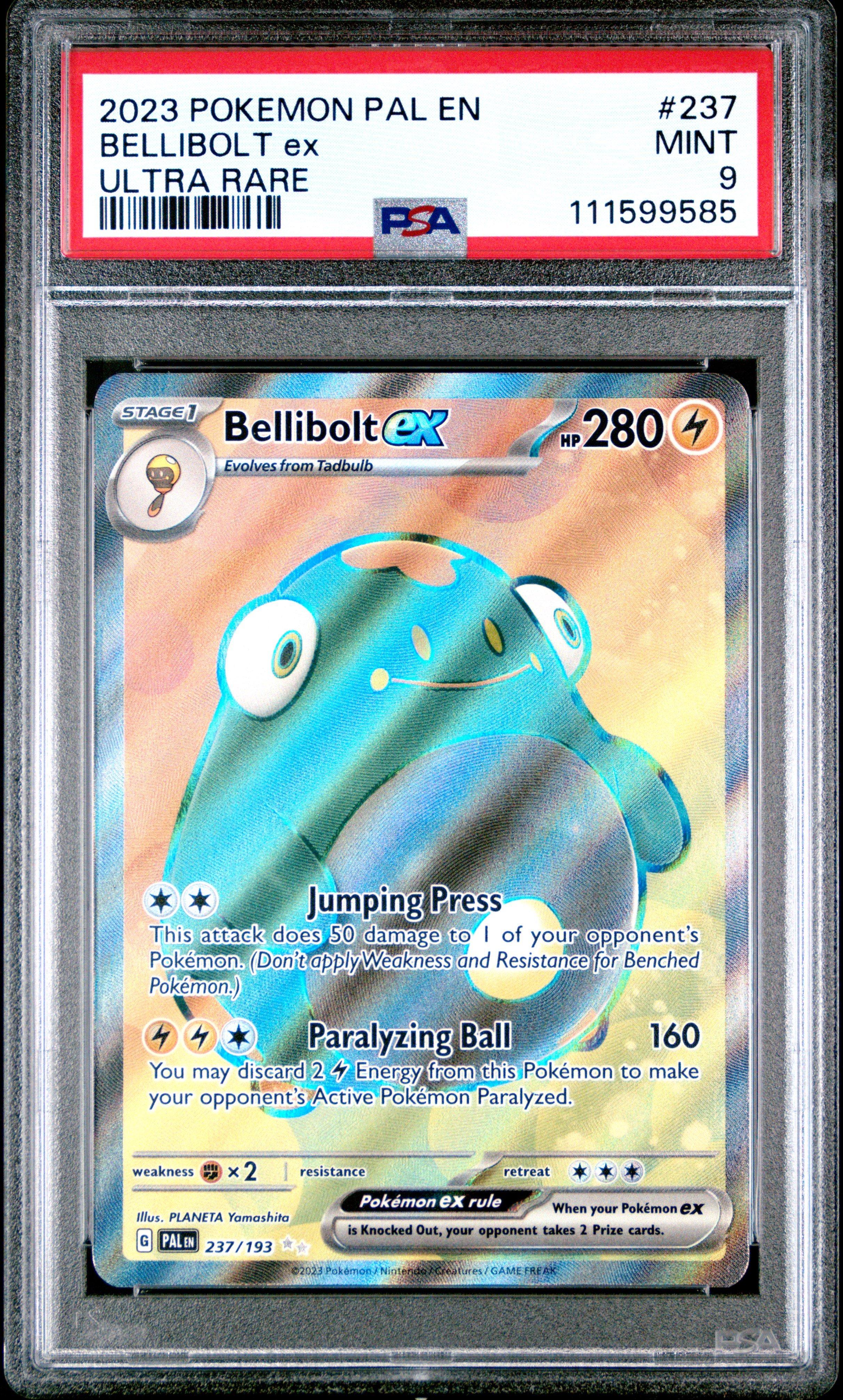 2023 Pokemon Pal En-paldea Evolved 237 Bellibolt Ex Ultra Rare PSA 9