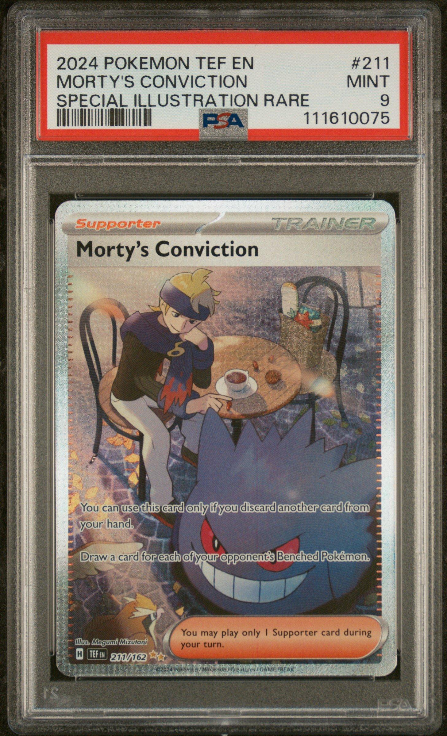2024 Pokemon Tef En-temporal Forces 211 Morty's Conviction Special