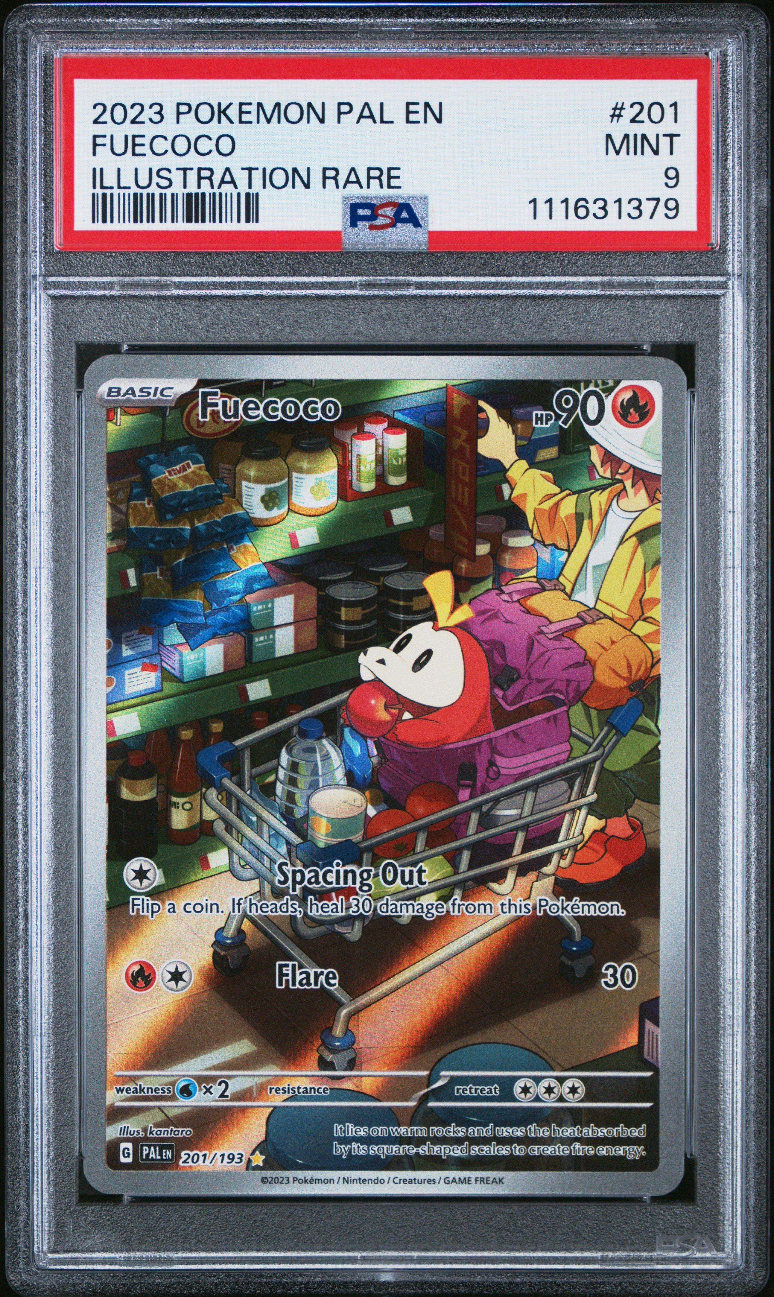 2023 Pokemon Pal En-paldea Evolved 201 Fuecoco Illustration Rare