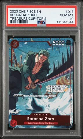 2023 Roronoa Zoro GEM MT 10 トレーディングカード One Piece PSA 10 Roronoa Zoro #025 Official Event Top Prize
