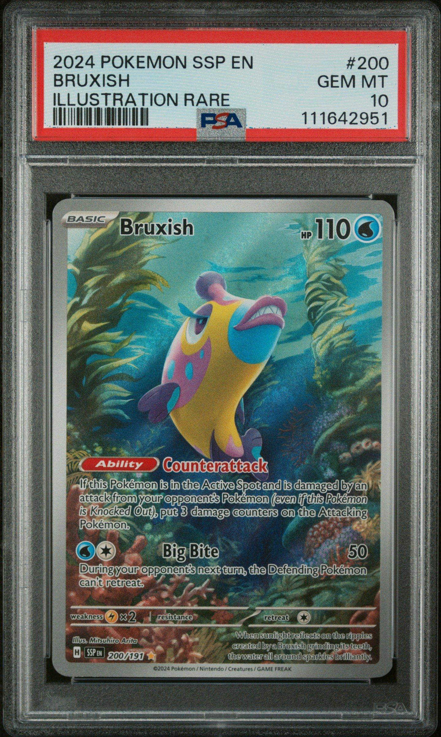 2024 Pokemon Ssp En-surging Sparks 200 Bruxish Illustration Rare