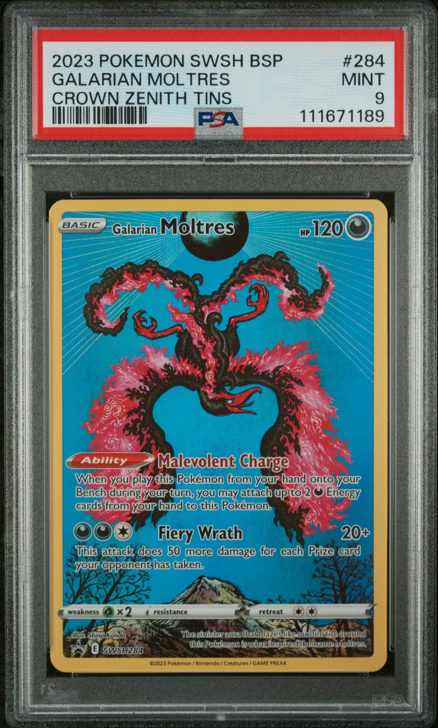2022 Pokemon Sword & Shield Silver Tempest 284 Galarian Moltres