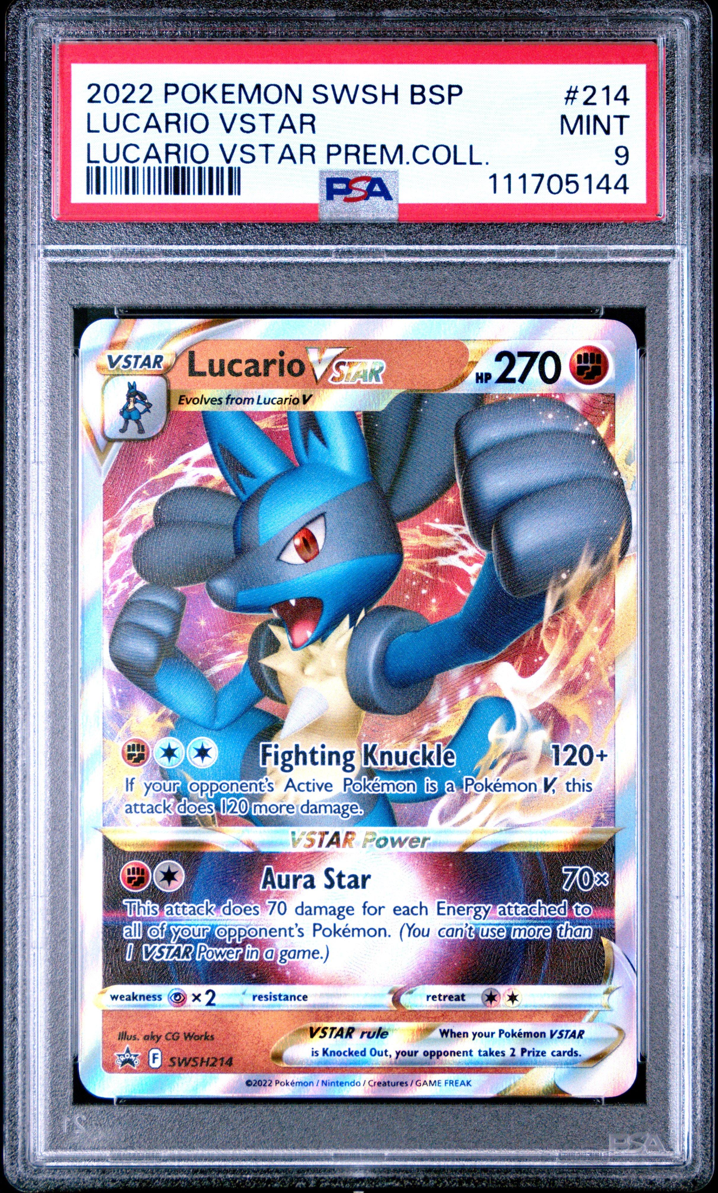 lucario v pokemon card VSTAR SWSH291 In case those two cards arent enough Pokemon Lucario V Holo Ultra