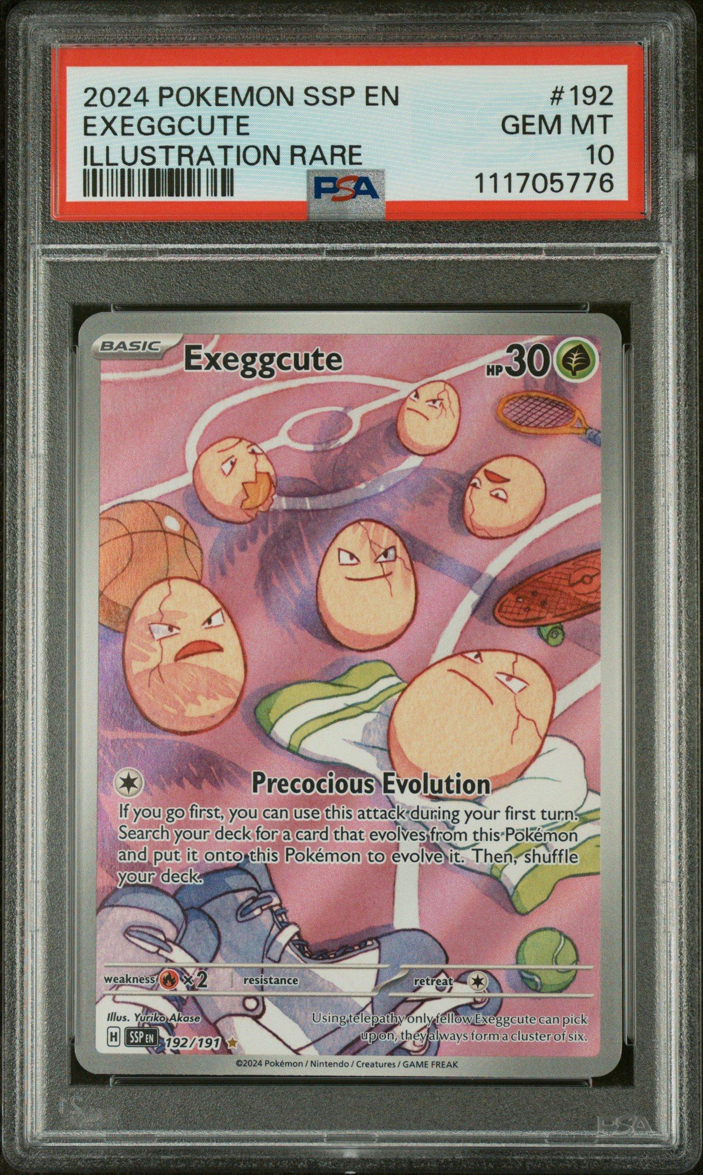 2024 Pokemon Ssp En-surging Sparks 192 Exeggcute Illustration Rare