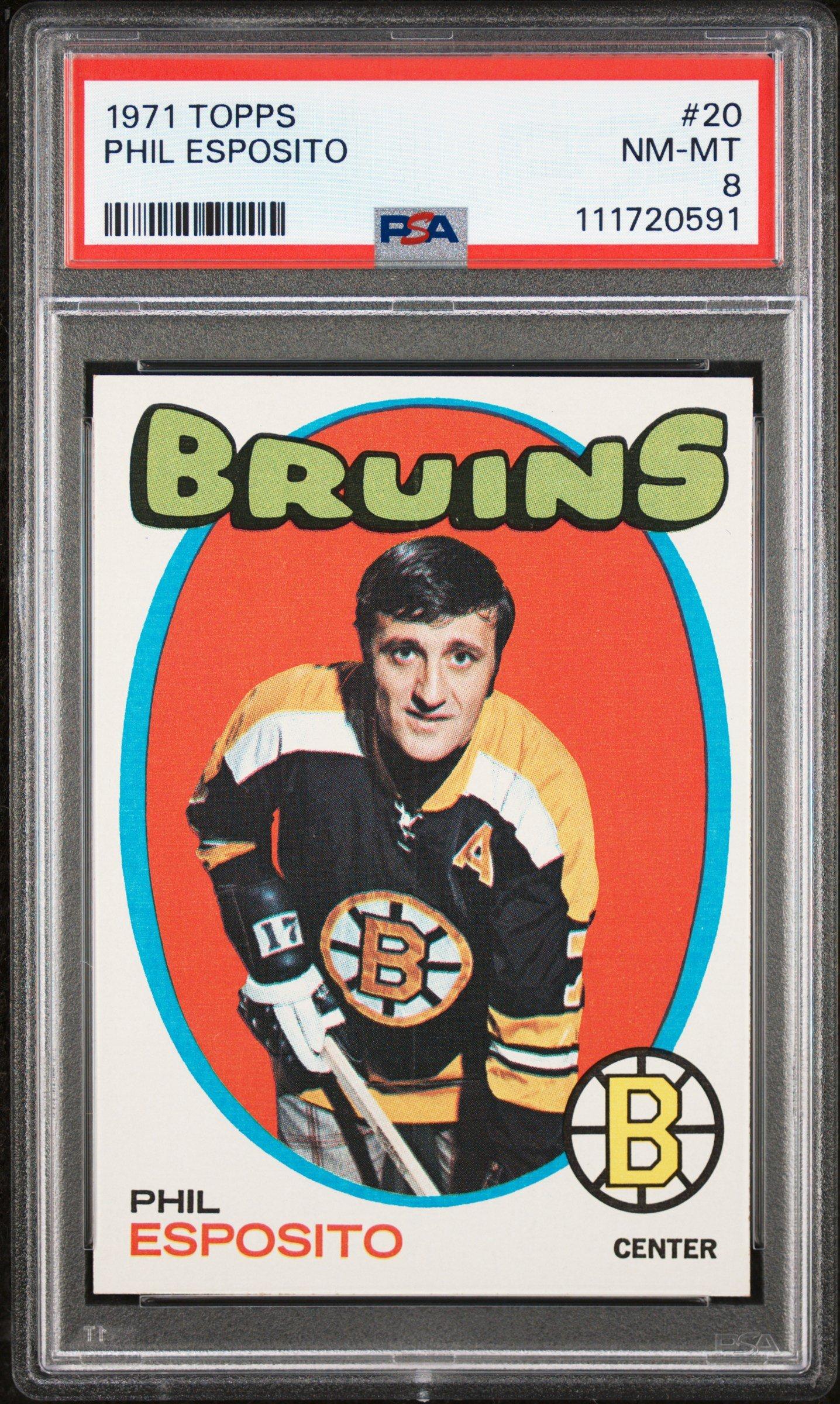 1971 Topps 20 Phil Esposito PSA 8
