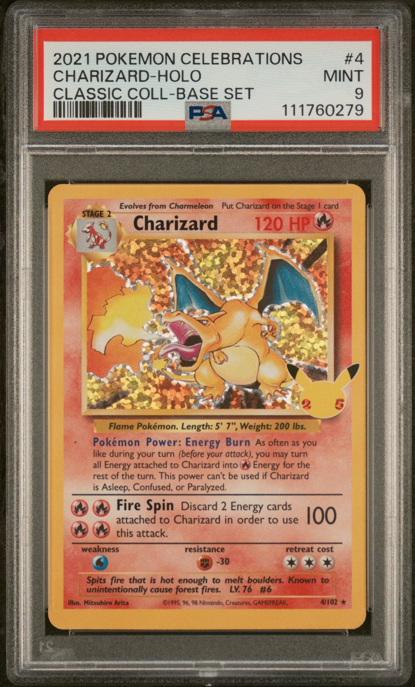 2021 ポケモン リザードン ホロカード PSA 9 2021 リザードン PSA 9 メタルカード - カルドバ