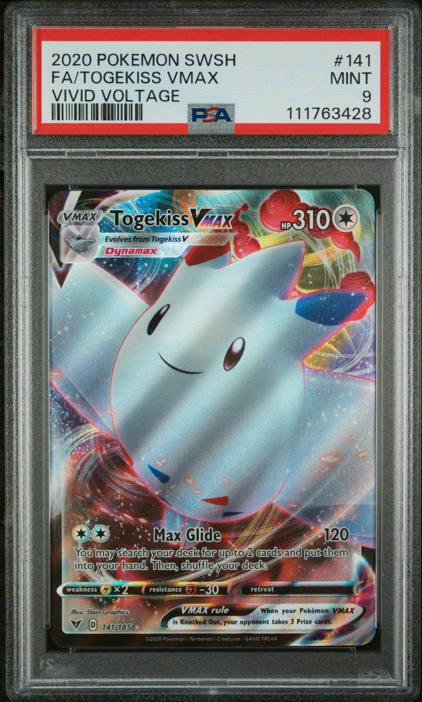 2020 Pokemon Sword & Shield Vivid Voltage 141 Full Art/togekiss Vmax PSA 9  Graded Card | GameStop