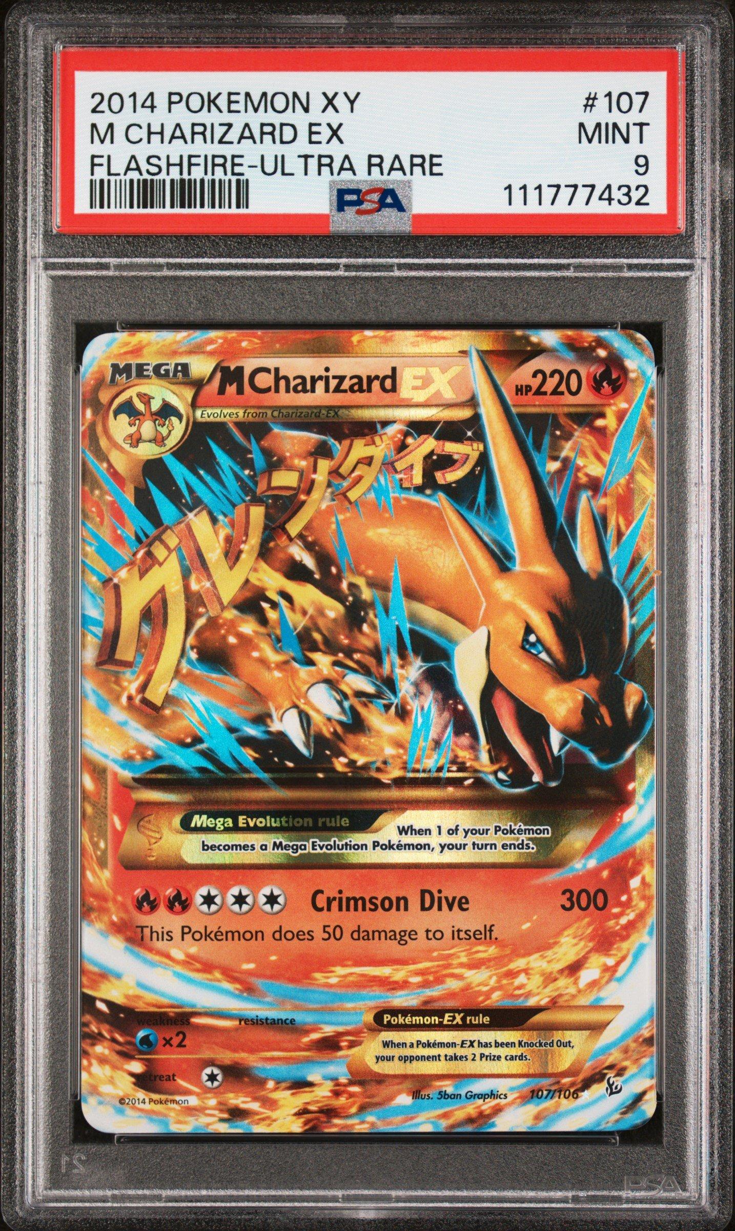 2014 Pokemon Xy Flashfire M Charizard Ex Ultra Rare PSA