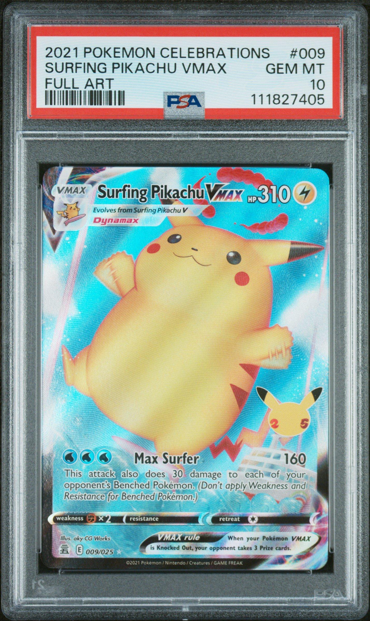 pokemon surfing pikachu card Credit Card Skin Wizards of the Coast Surfing Pikachu Art Print |