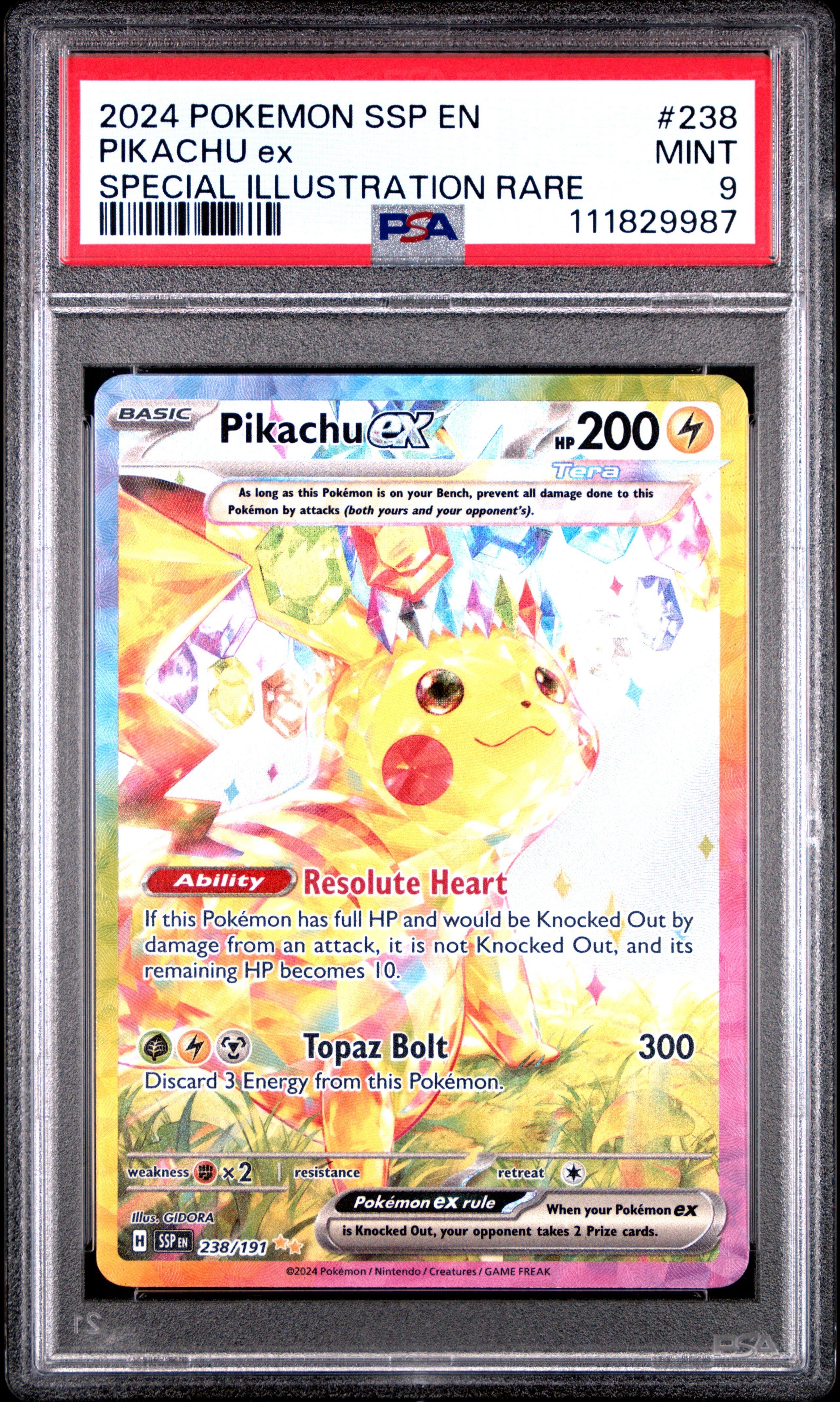 PSA まとめ 2024 Pokemon Ssp En-surging Sparks 238 Pikachu Ex Special