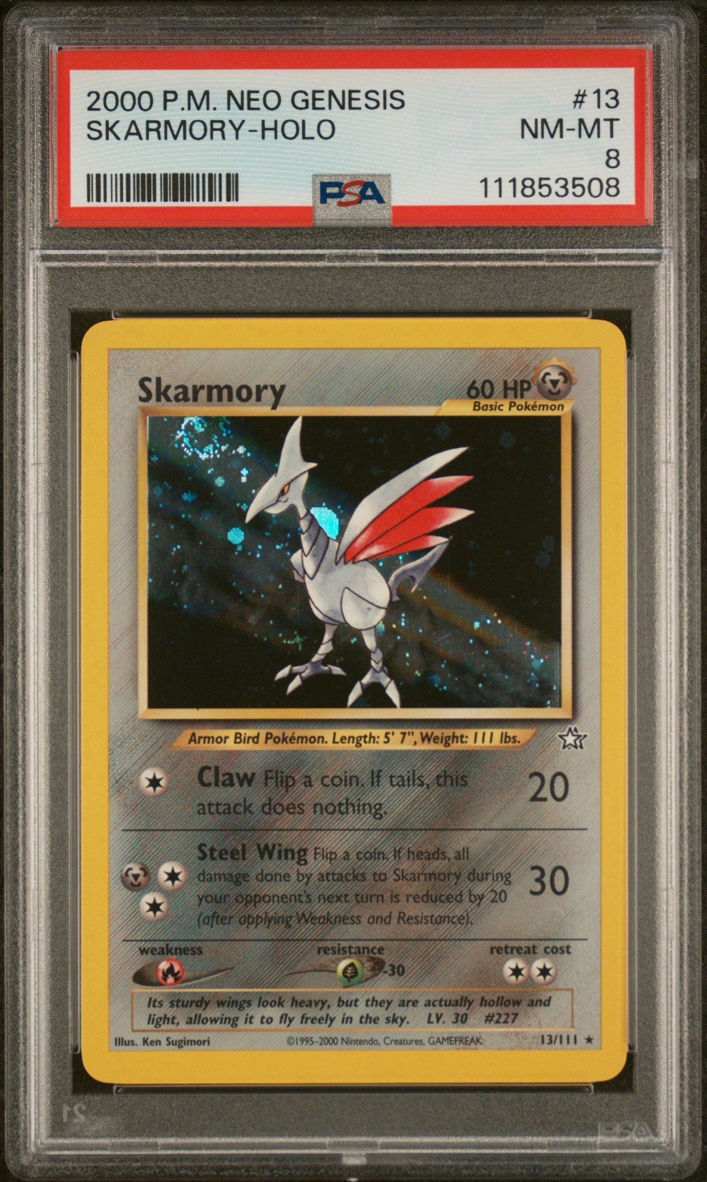 2000 Pokemon Neo Genesis 13 Skarmory-holo PSA