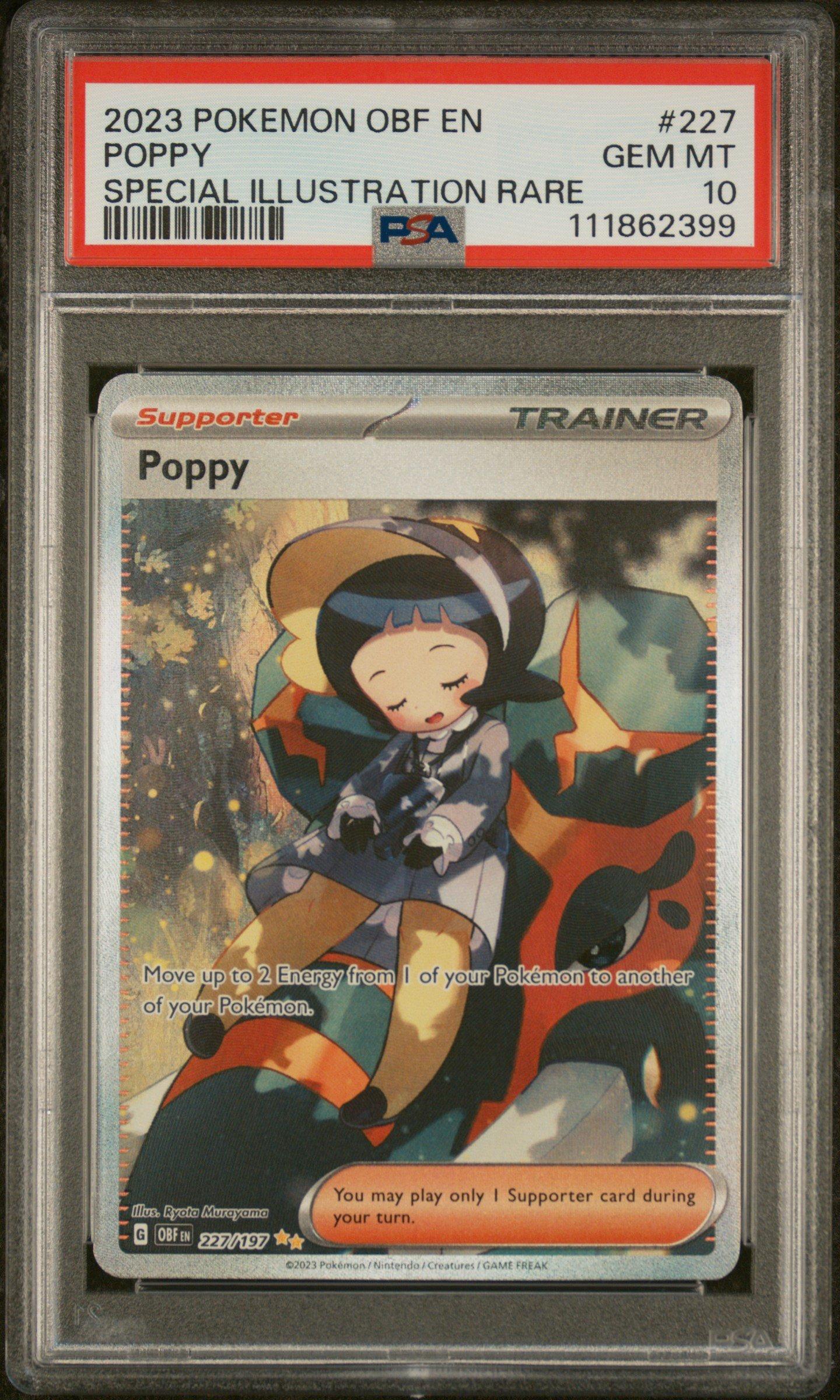 2023 Pokemon Obf En-obsidian Flames 227 Poppy Special Illustration Rare PSA
