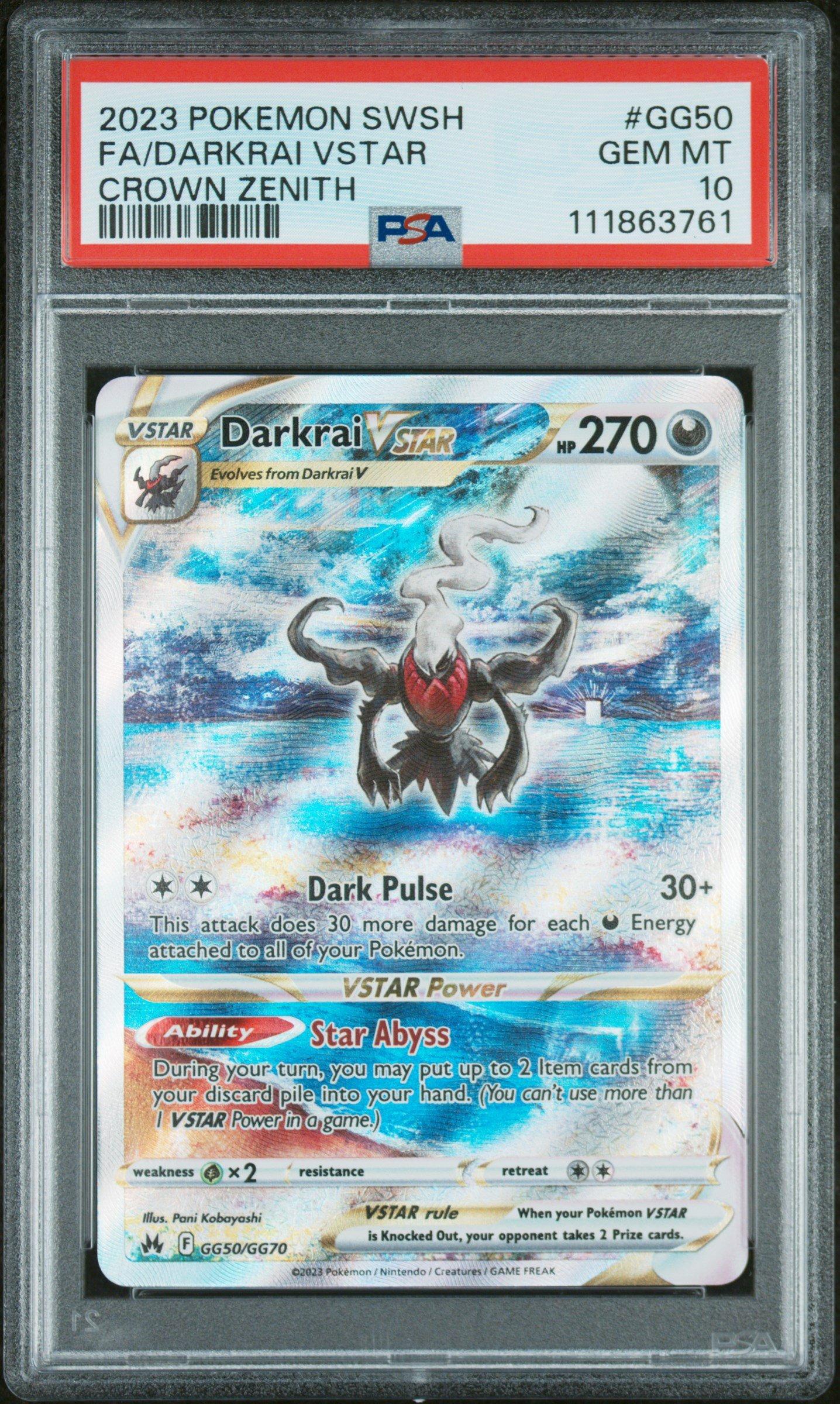 2023 Pokemon Sword And Shield Crown Zenith Gg50 Full Art/darkrai