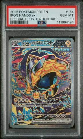 英語版テツノカイナex PSA10 Iron Hands ex ポケモンカード Pokemon Card Game/[SV8a] Terastal Festival ex]Iron Hands ex