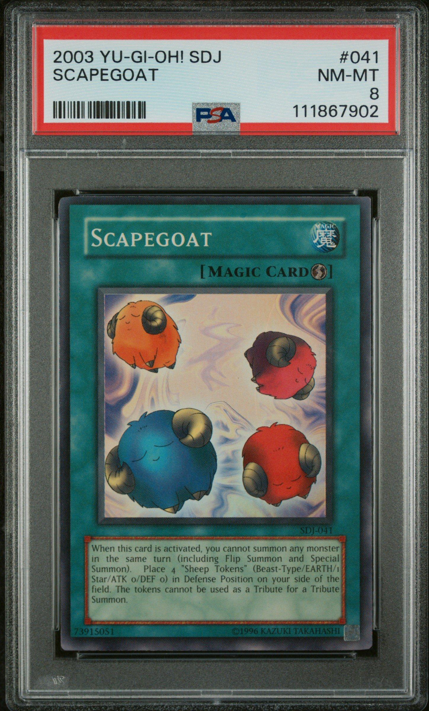 2003 Yu-gi-oh! Starter Deck: Joey 041 Scapegoat PSA 8