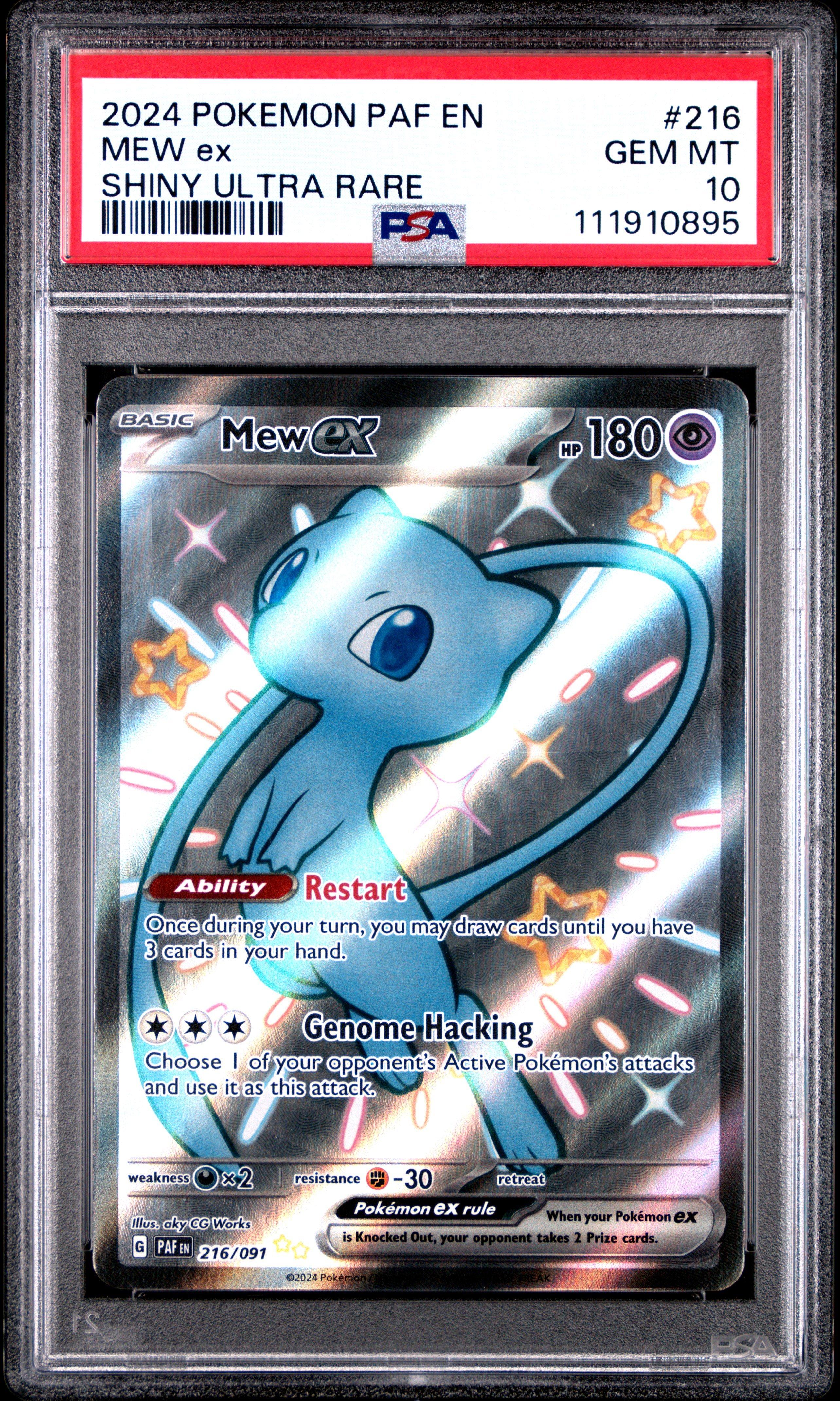 2024 Pokemon Paf En-paldean Fates 216 Mew Ex Shiny Ultra