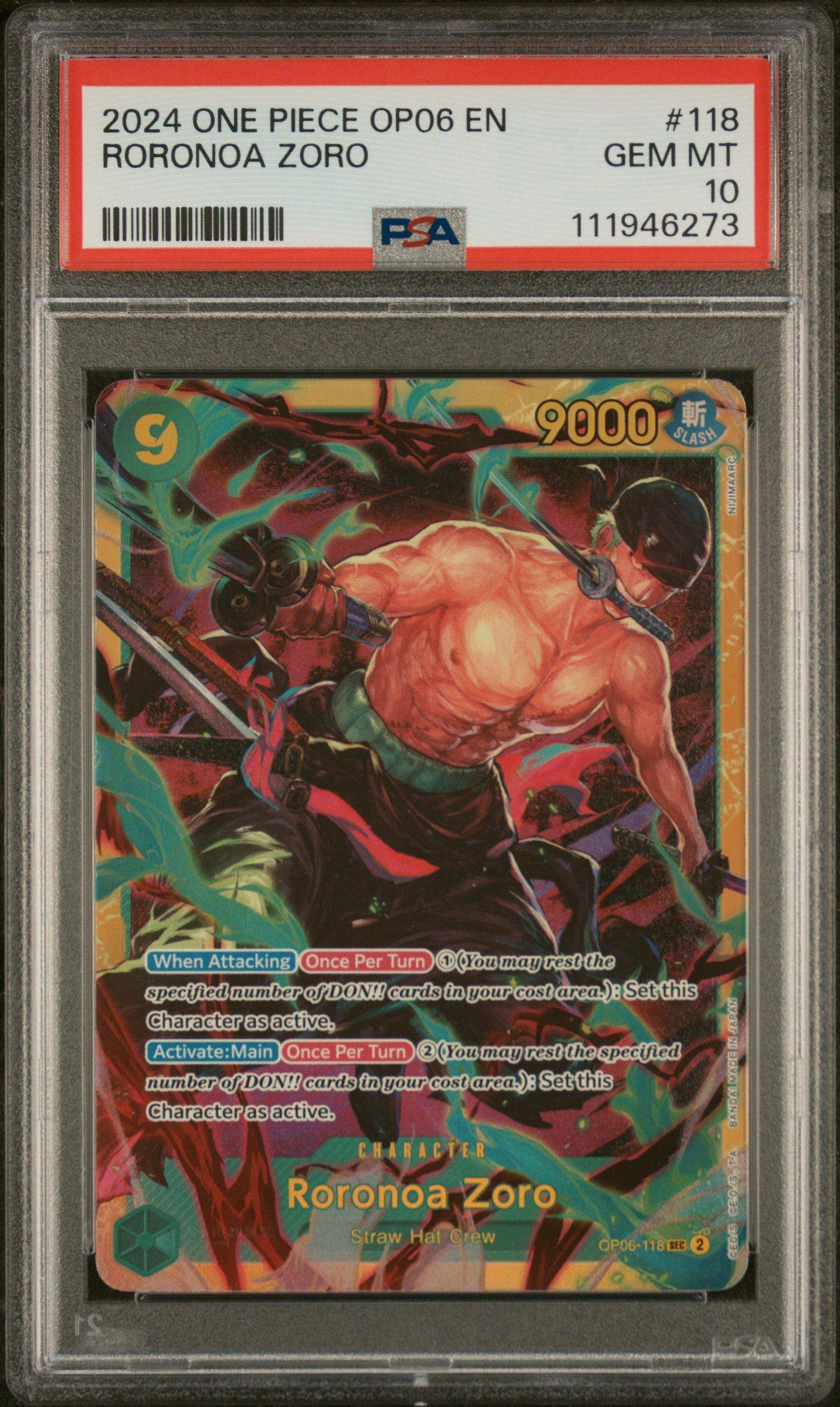 2024 One Piece Op06-wings Of The Captain 118 Roronoa Zoro