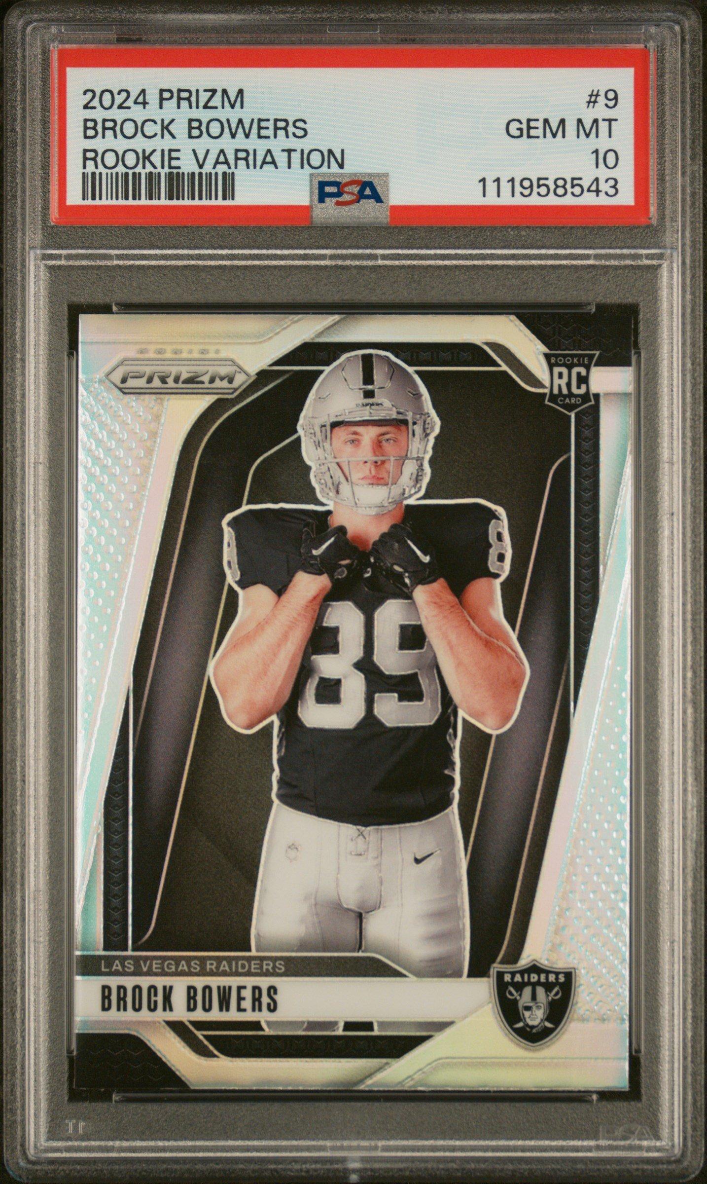 2024 Panini Prizm Rookie Variation 9 Brock Bowers PSA