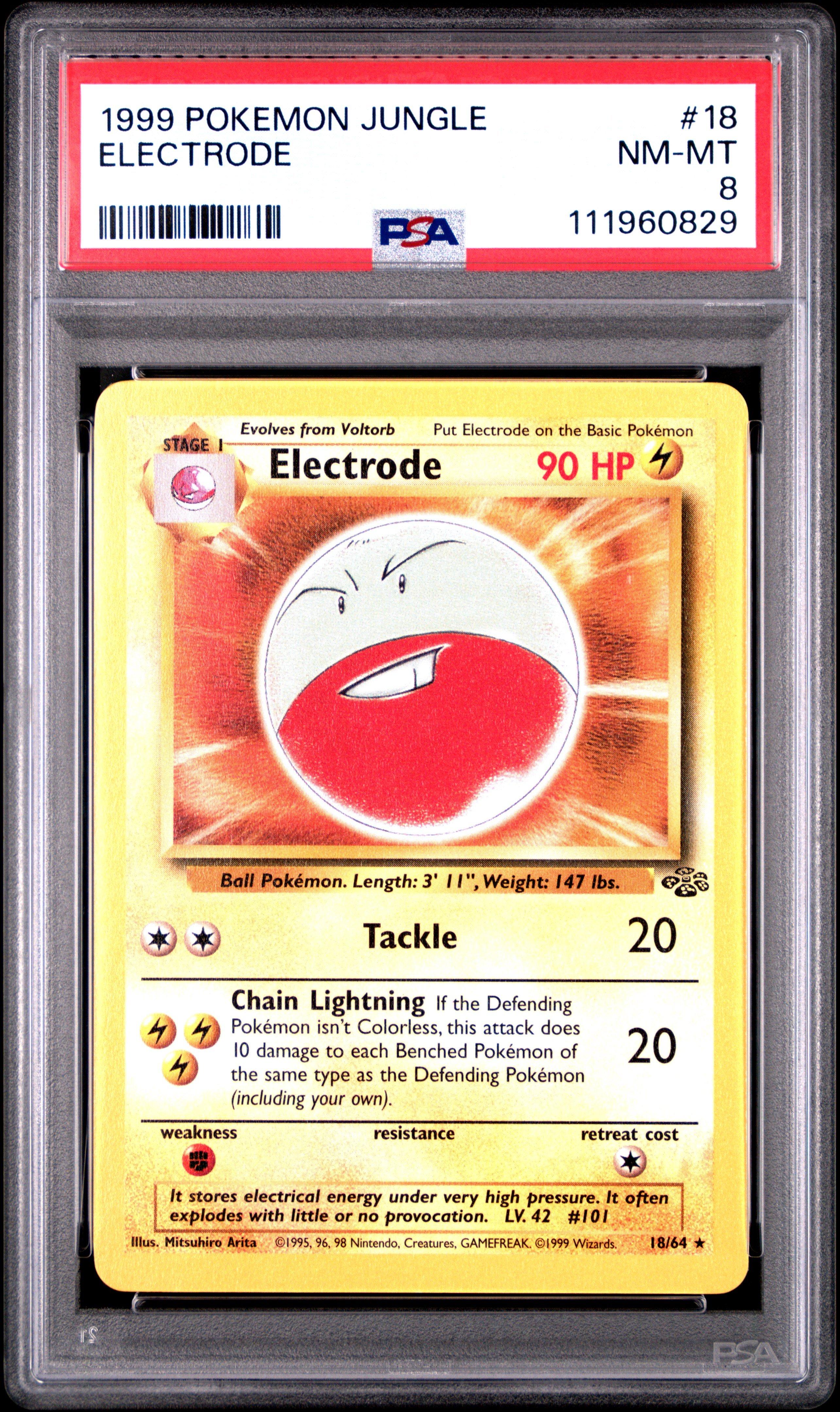 チャレンジ 8個 1999 Pokemon Jungle 18 Electrode PSA 8 Graded Card | GameStop