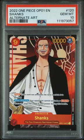 【PSA10】 SHANKS SPECIAL ALTERNATE ART PSA 10 Shanks OP09-004 Manga Alt Art Emperors in the New