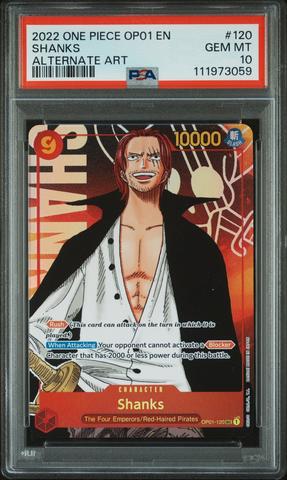 2022 One Piece Op01-romance Dawn 120 Shanks Manga Alternate