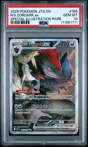 2025 Pokemon Jtg En-journey Together 189 N's Zoroark Ex Hyper Rare