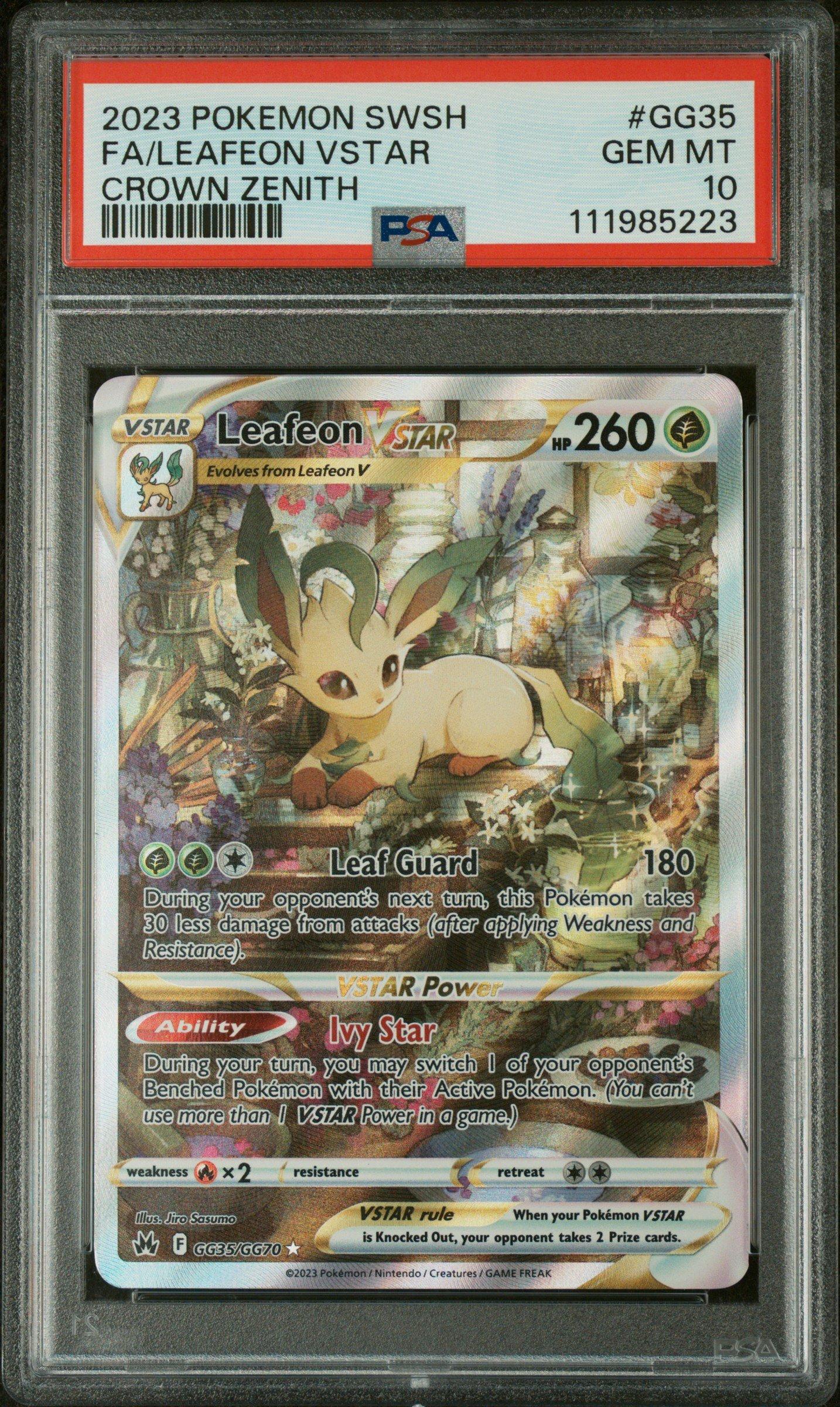 2023 Pokemon Sword And Shield Crown Zenith Gg35 Full Art/leafeon