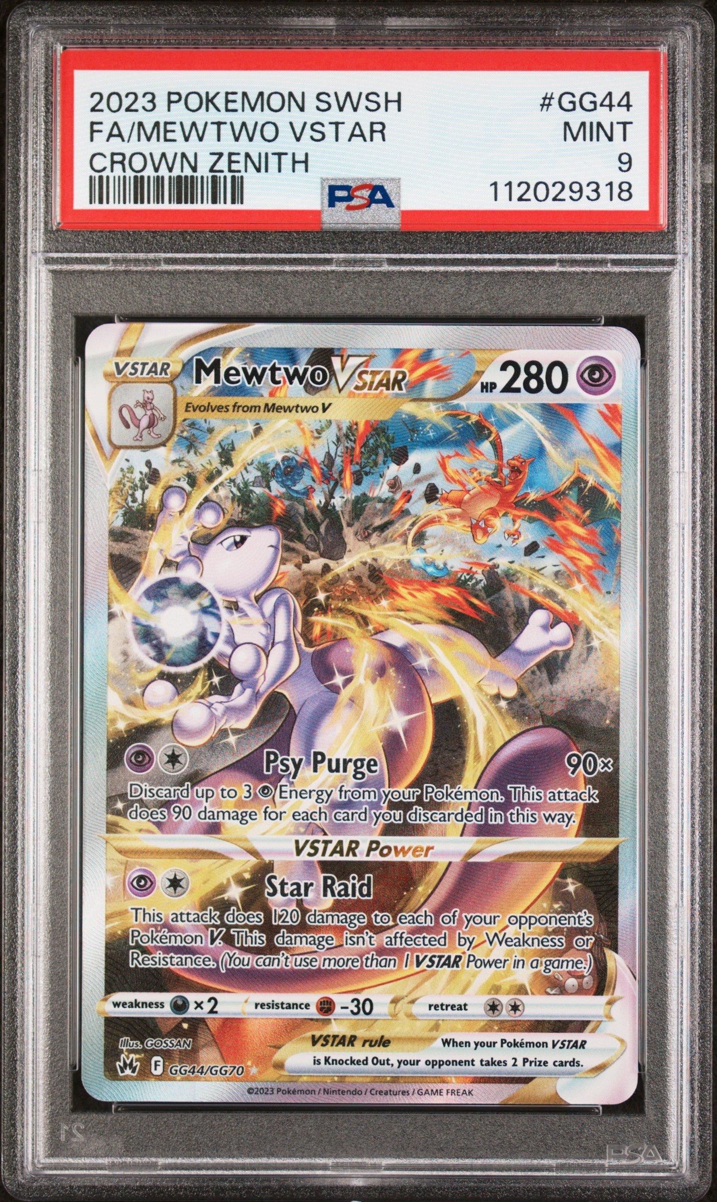 2023 Pokemon Sword And Shield Crown Zenith Gg44 Full Art/mewtwo