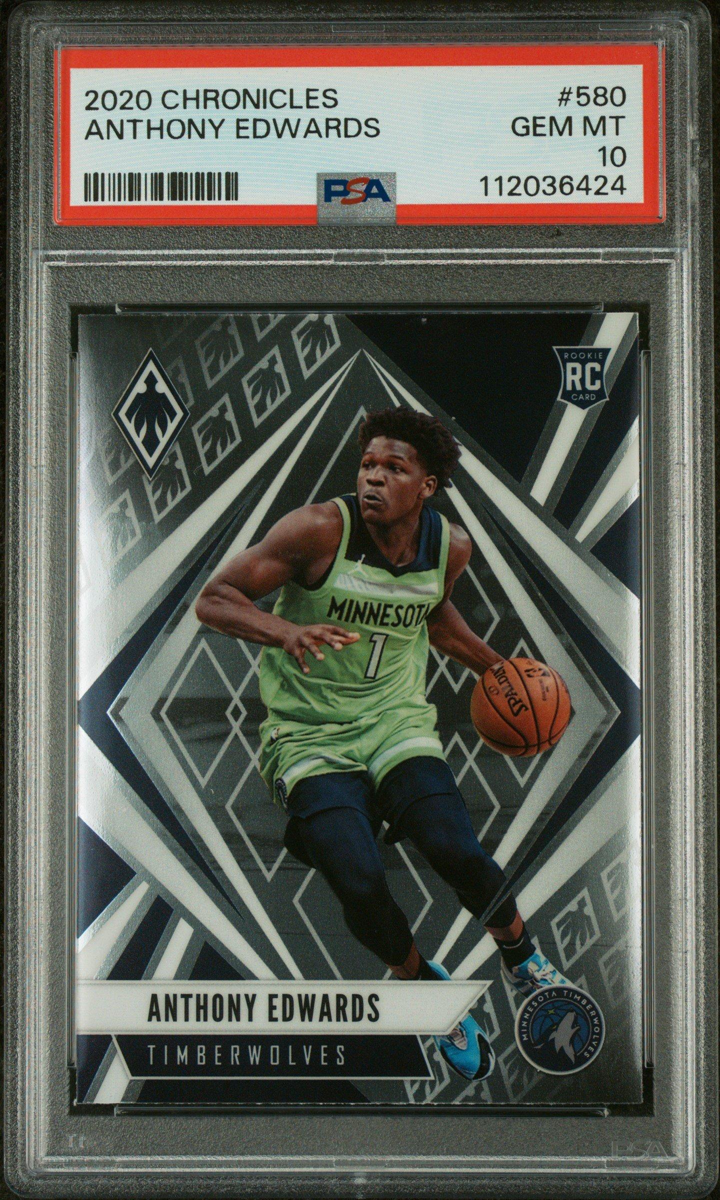 2020 Panini Chronicles 580 Anthony Edwards PSA 10