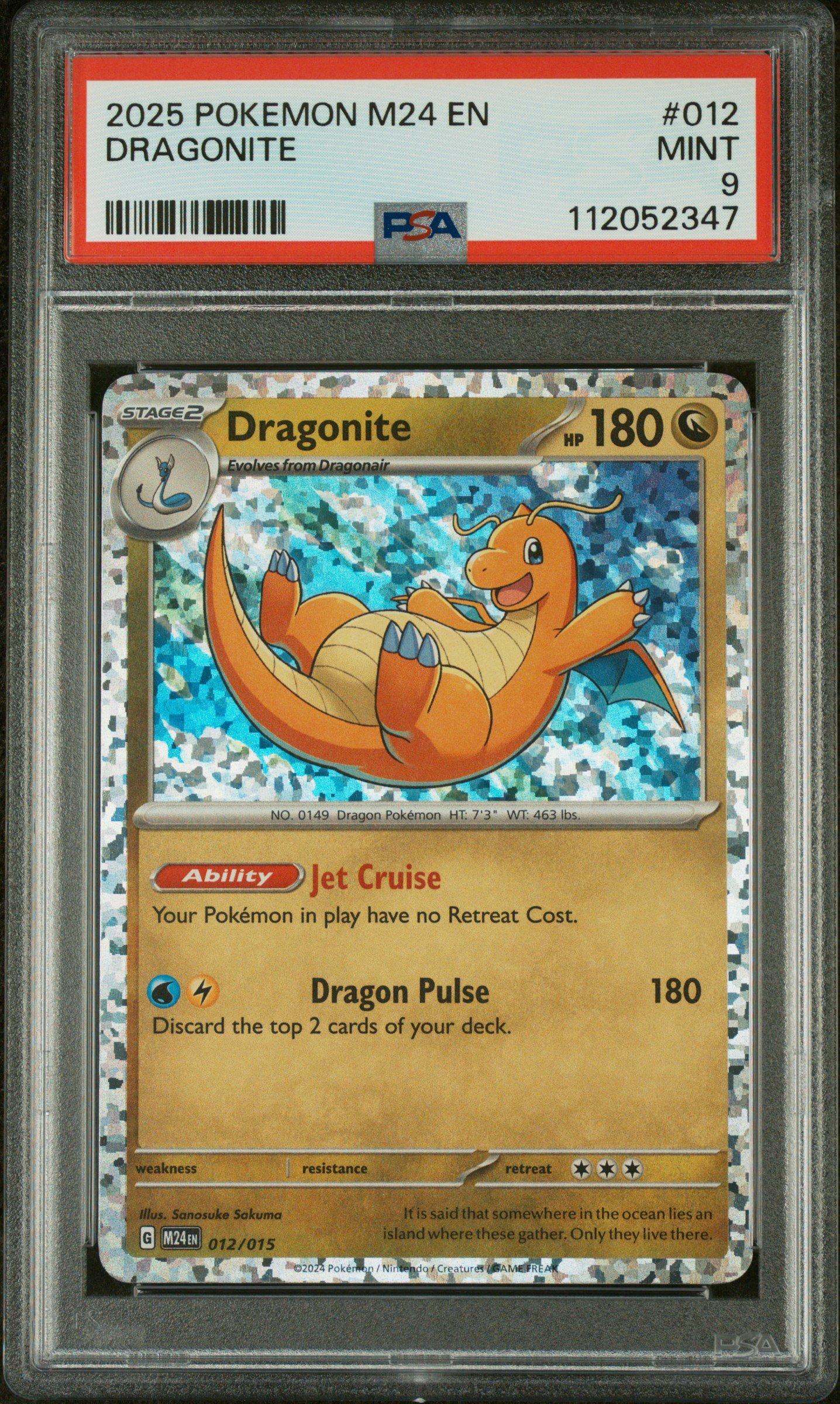 2025 Pokemon M24 En-mcdonald's Collection 012 Dragonite PSA