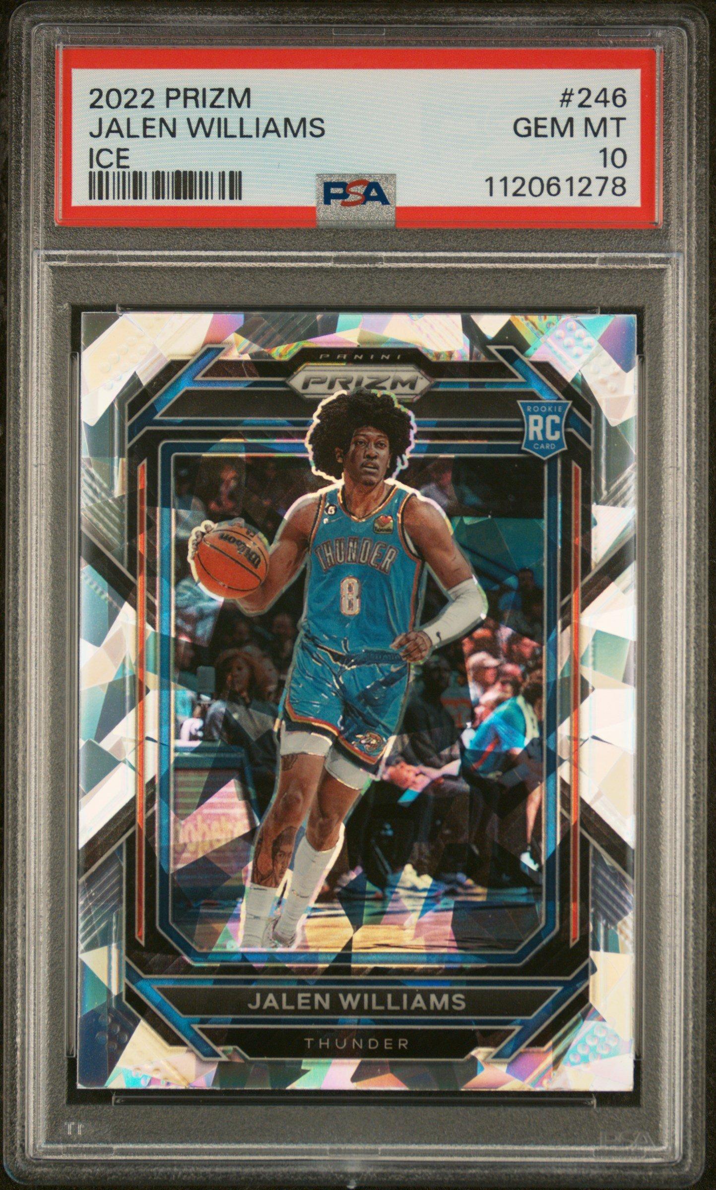 2022 Panini Prizm 246 Jalen Williams Ice PSA