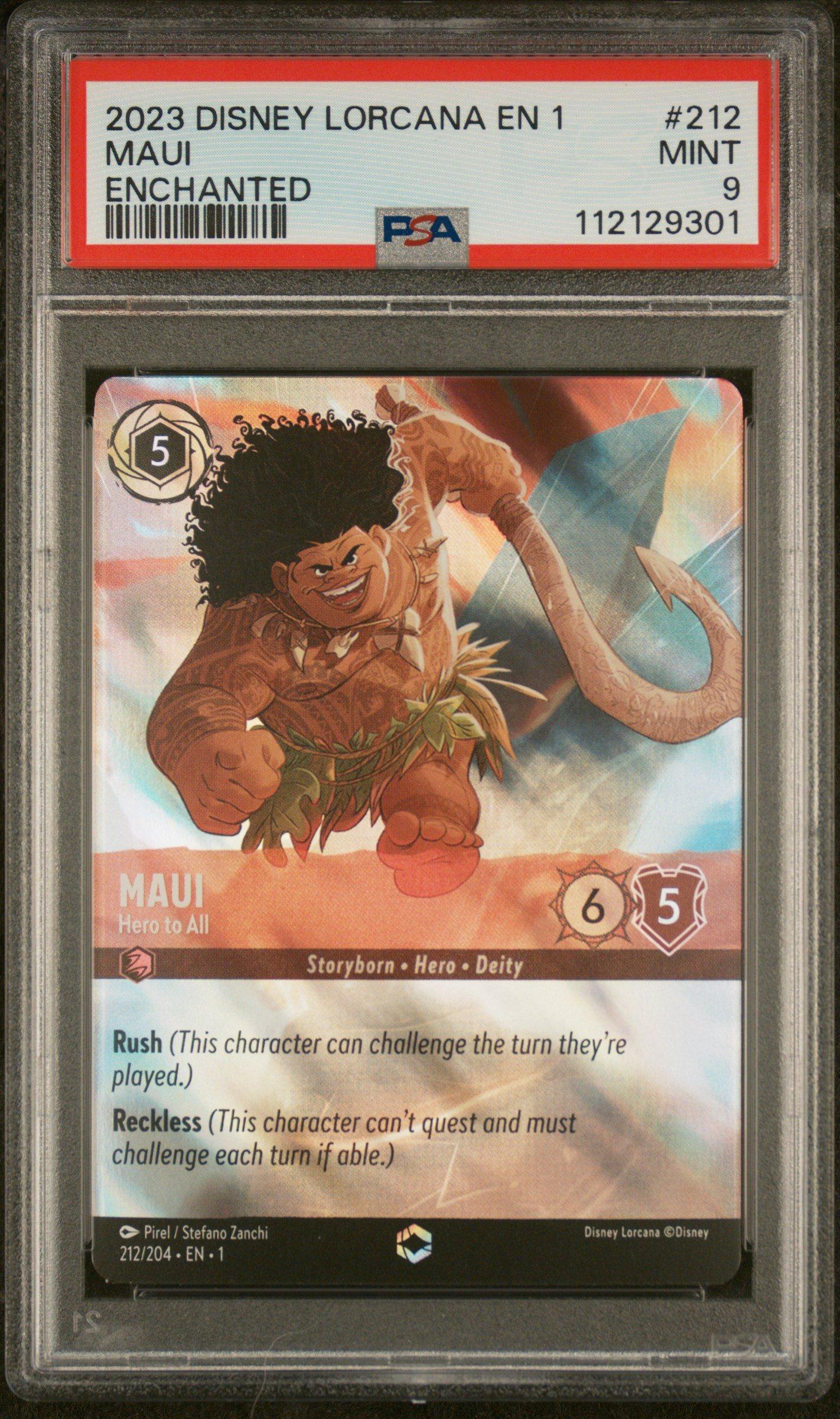 2023 Disney Lorcana En 1-the First Chapter 212 Maui - Hero To All