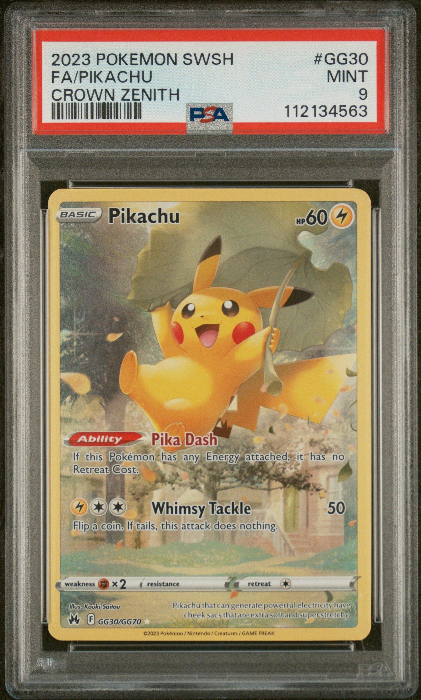 ピカチュウ クラシック psa9 2023 Pokemon Sword And Shield Crown Zenith Gg30 Full Art/pikachu