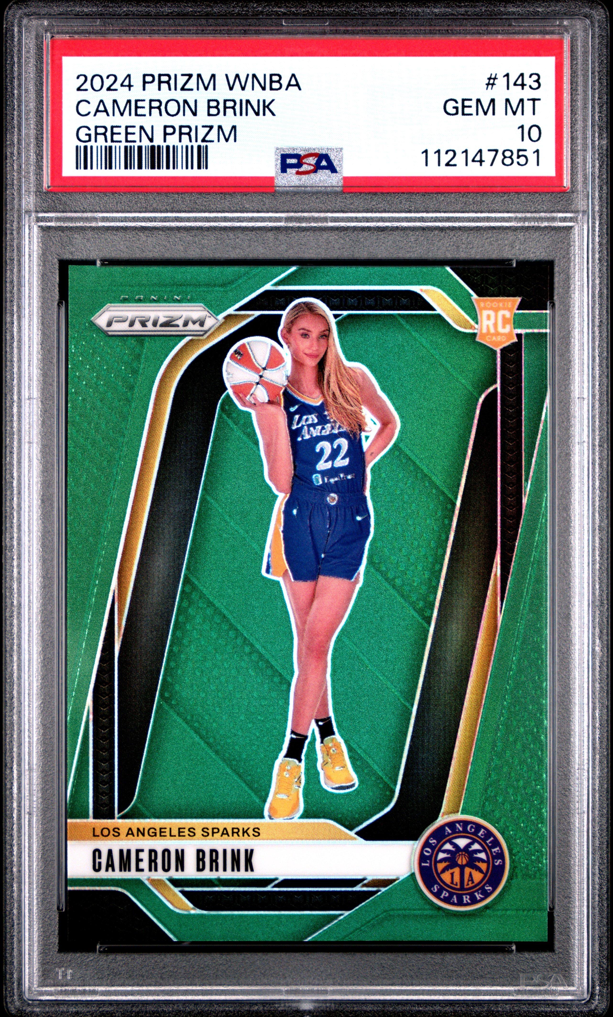 2024 Panini Prizm Wnba 143 Cameron Brink Green Prizm PSA 10