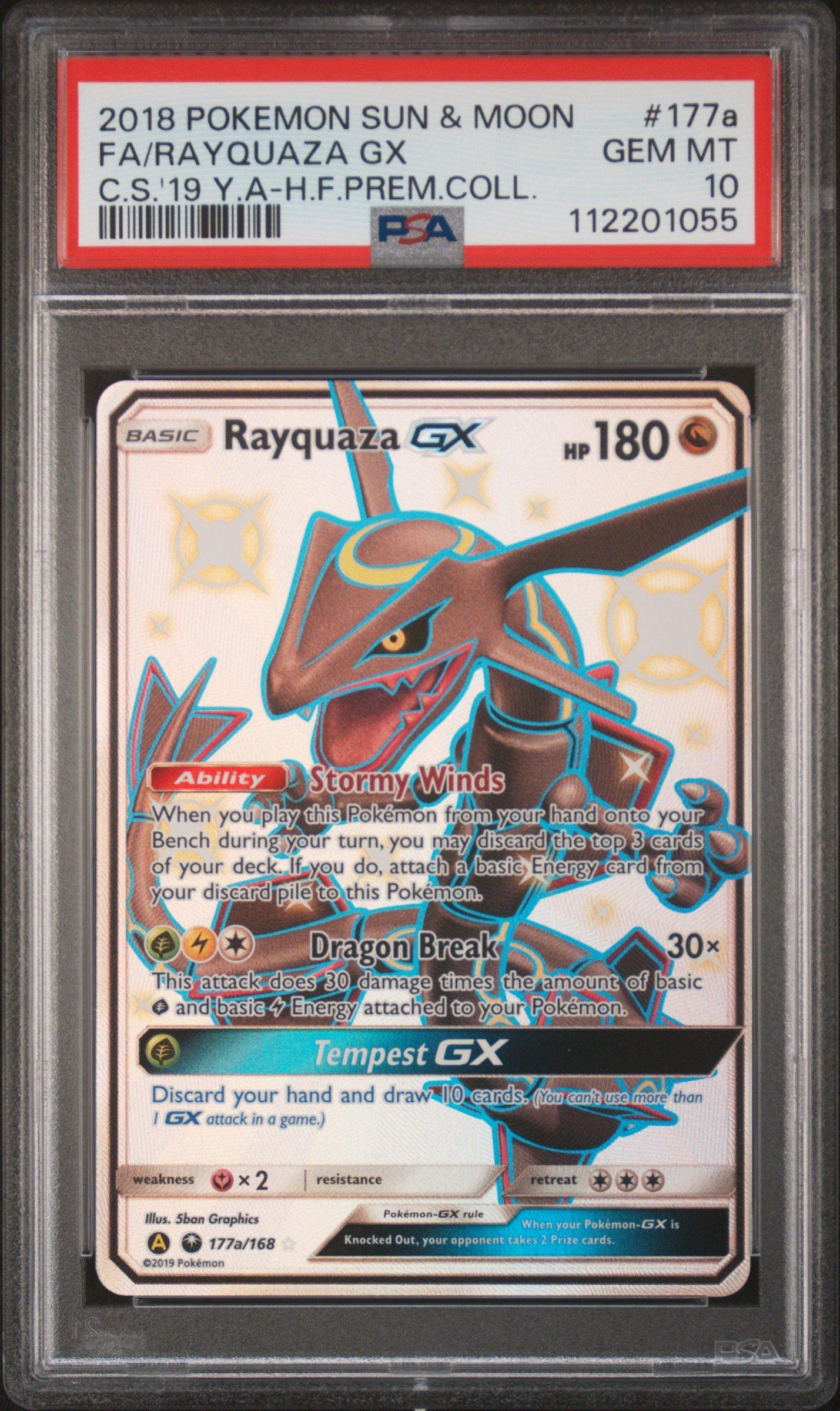 2018 Pokemon Sun & Moon Celestial Storm 177a Full Art/rayquaza Gx