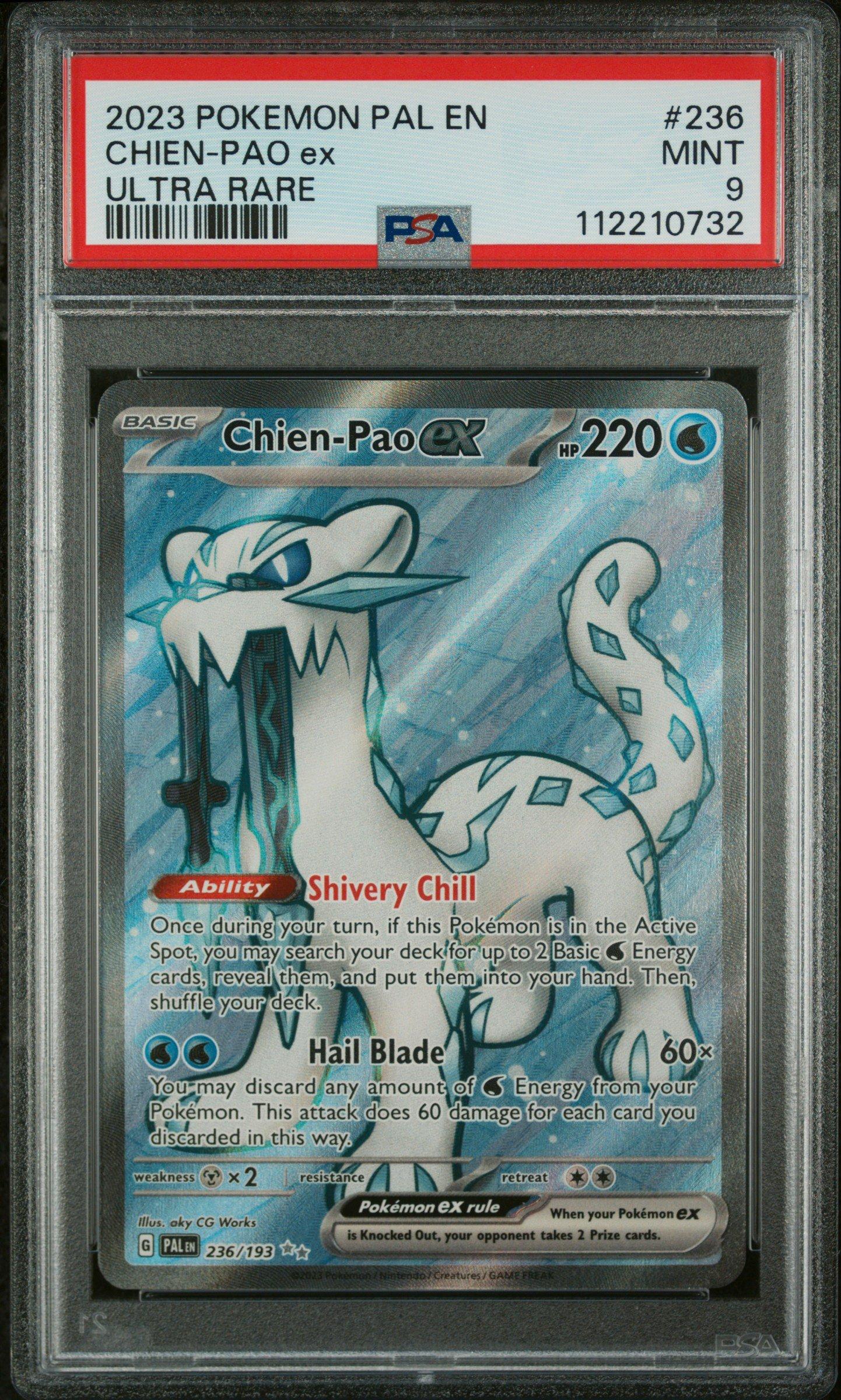 2023 Pokemon Pal En-paldea Evolved 236 Chien-pao Ex Ultra Rare PSA