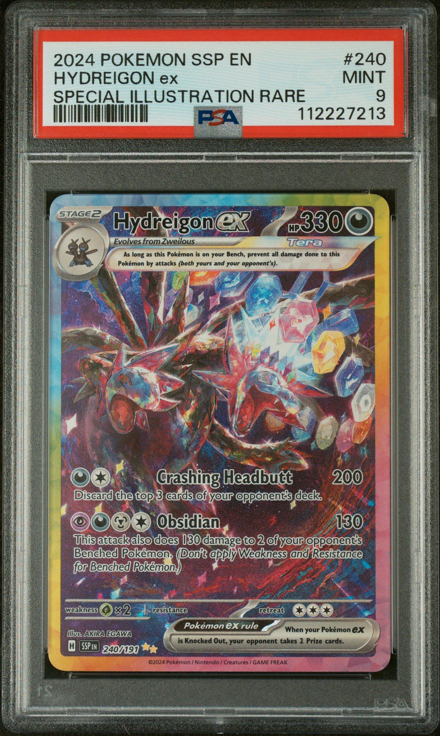 2024 Pokemon Ssp En-surging Sparks 240 Hydreigon Ex Special Illustration  Rare PSA 9 Graded Card | GameStop