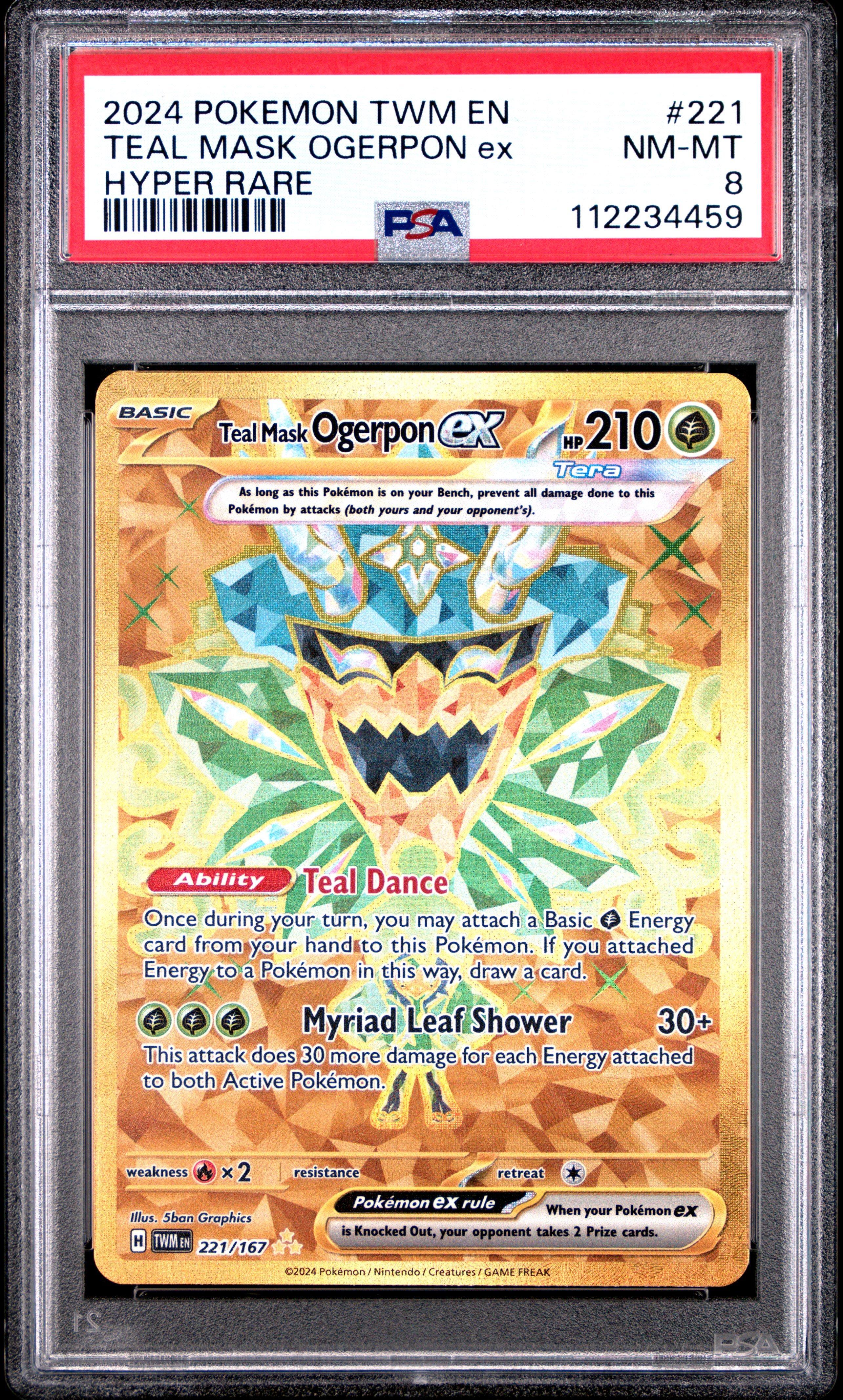 2024 Pokemon Twm En-twilight Masquerade 221 Teal Mask Ogerpon Ex